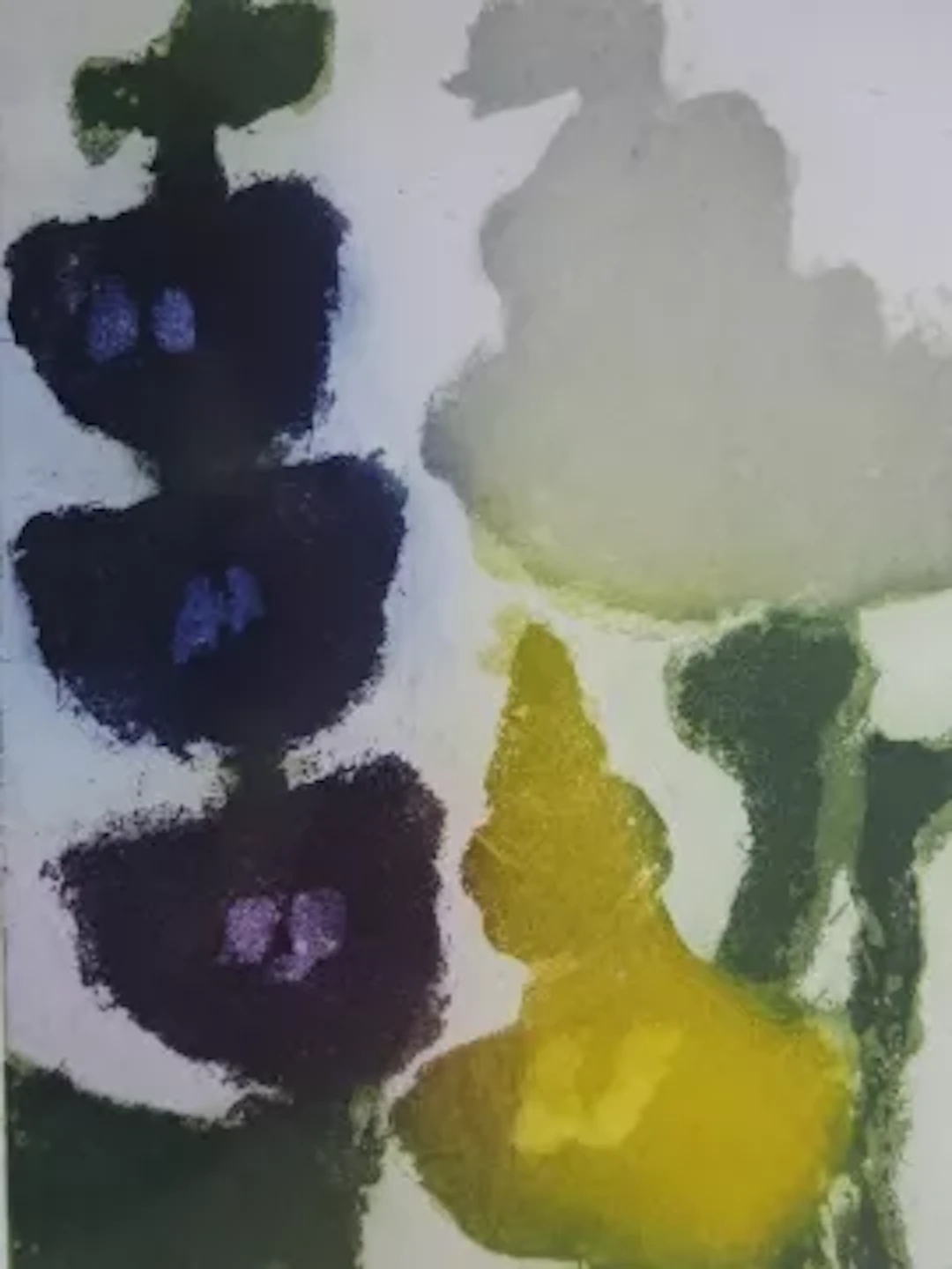 Fußmann - Blaue, gelbe Blüte