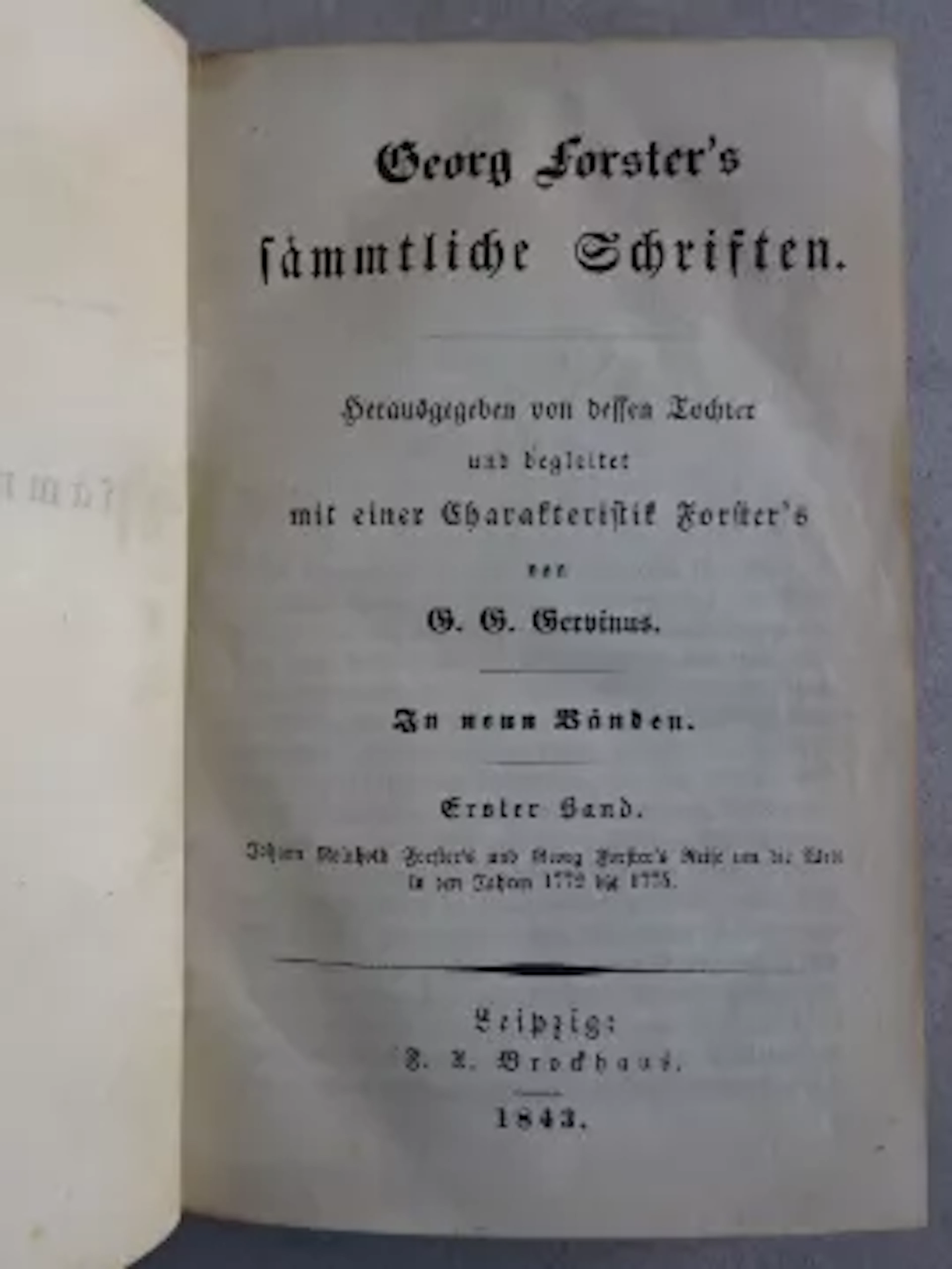 Forster - Schriften, 10 Bände