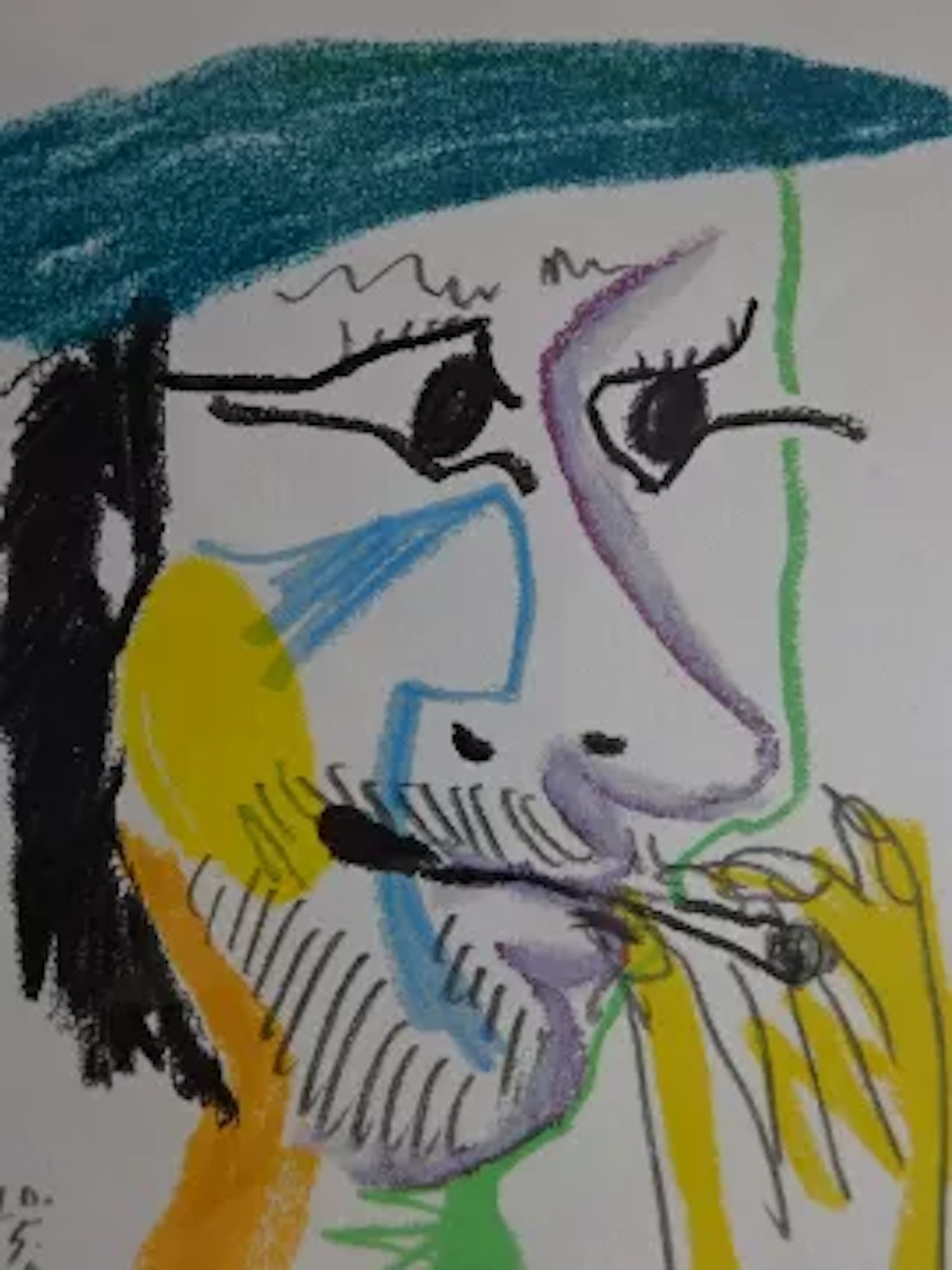 Picasso - Porträt mit Zigarette