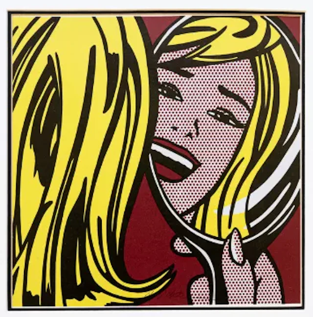 Lichtenstein - Girl mirror