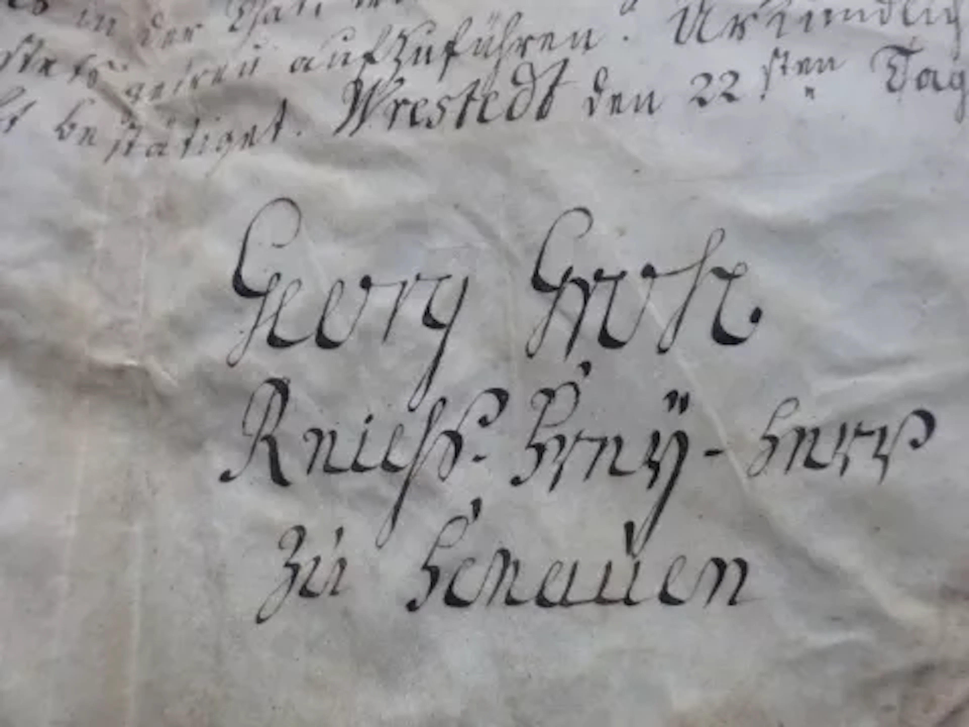 Grote - Lehnsurkunde 1756