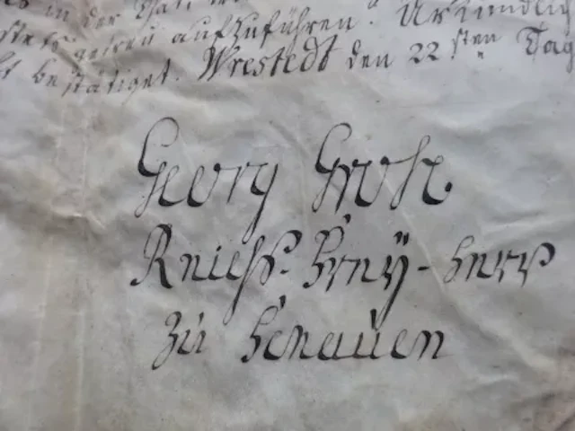 Grote - Lehnsurkunde 1756