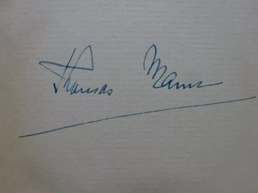 Lesser - Thomas Mann, signiert