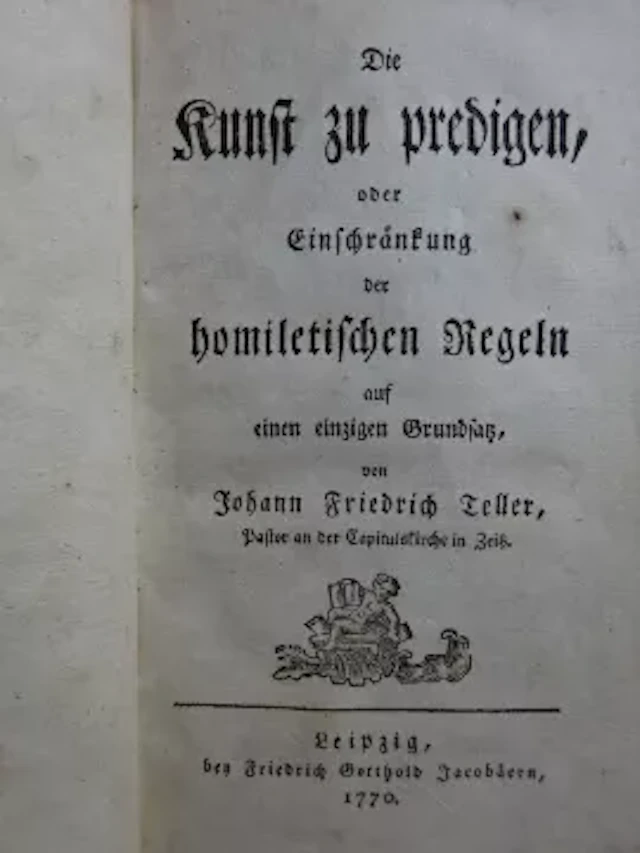 Teller - Kunst zu predigen