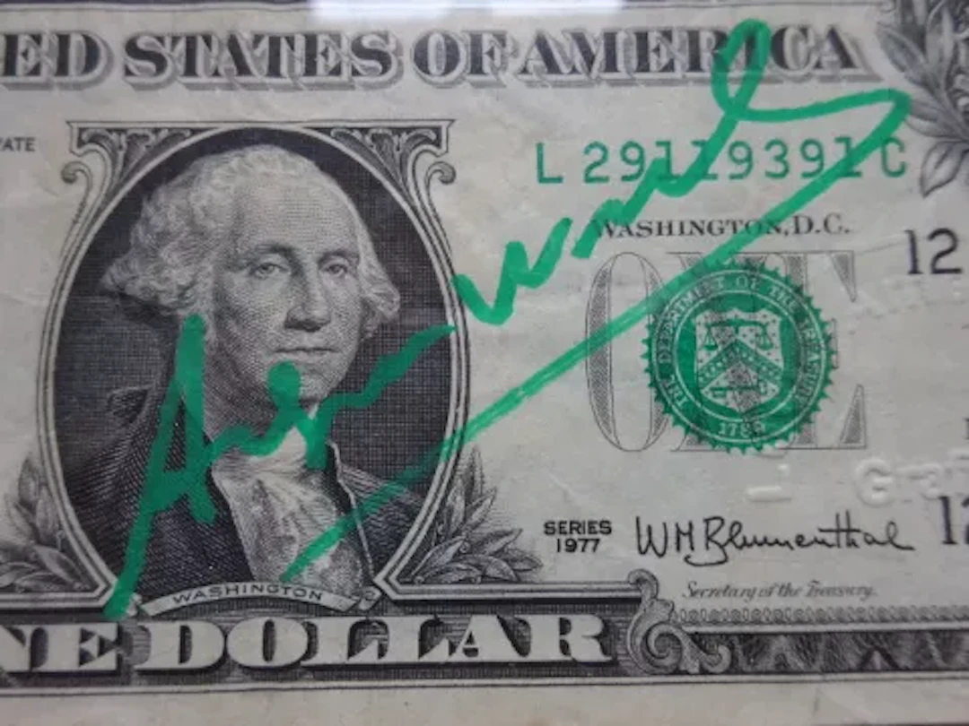 Warhol - One-Dollar-Note mit Amelio