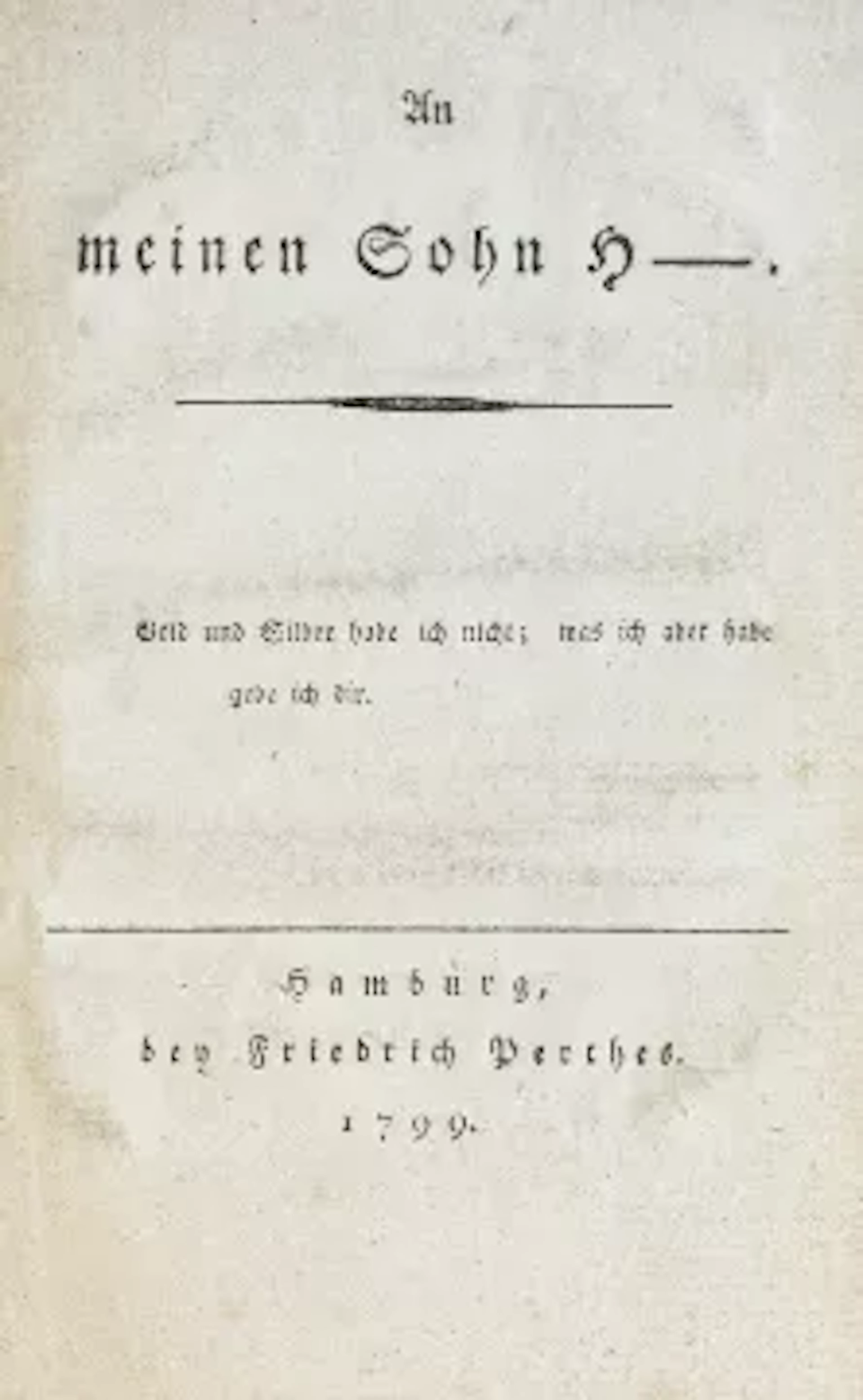 Claudius - An meinen Sohn H-