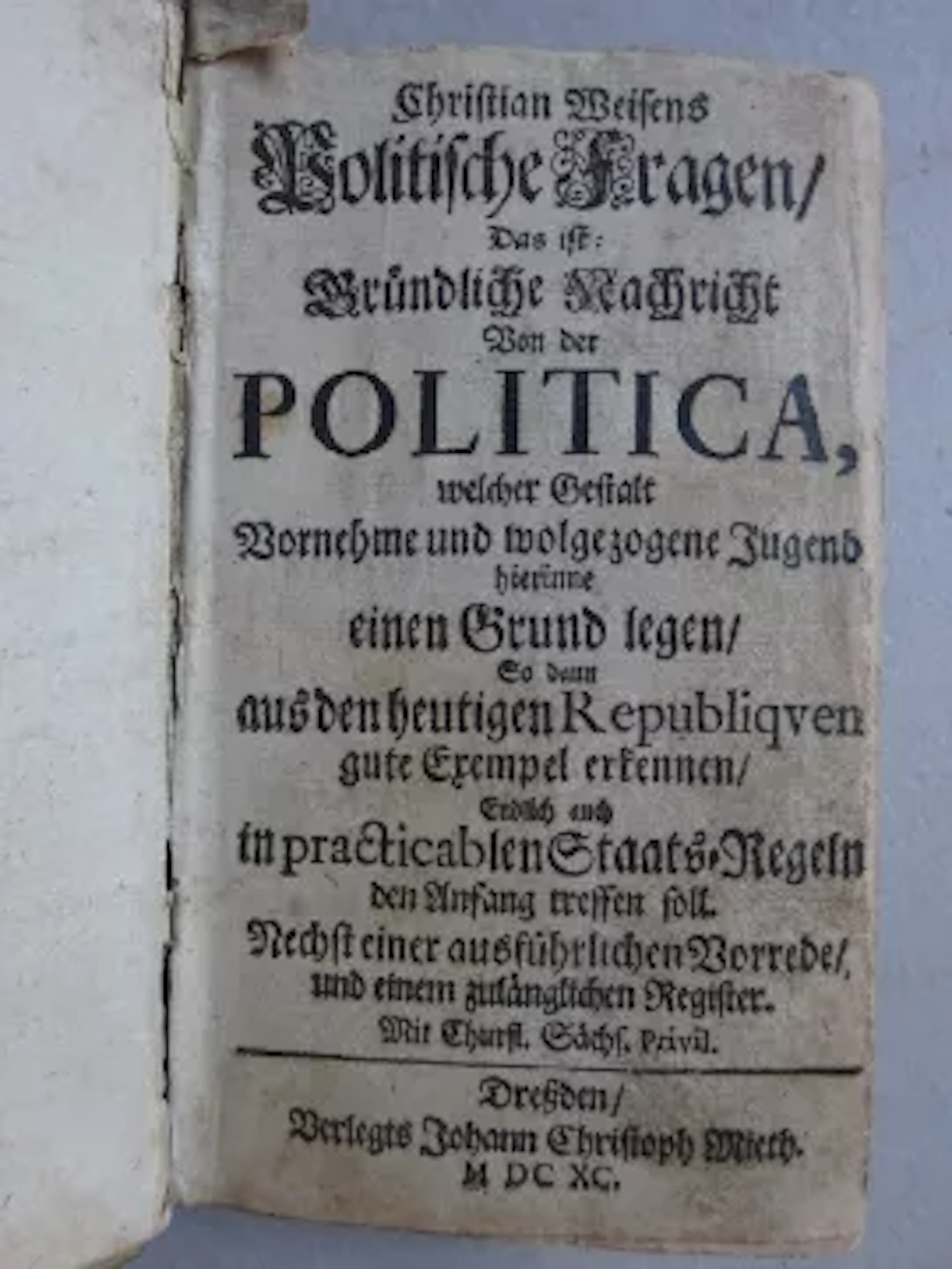 Weise - Nachricht Von der Politica
