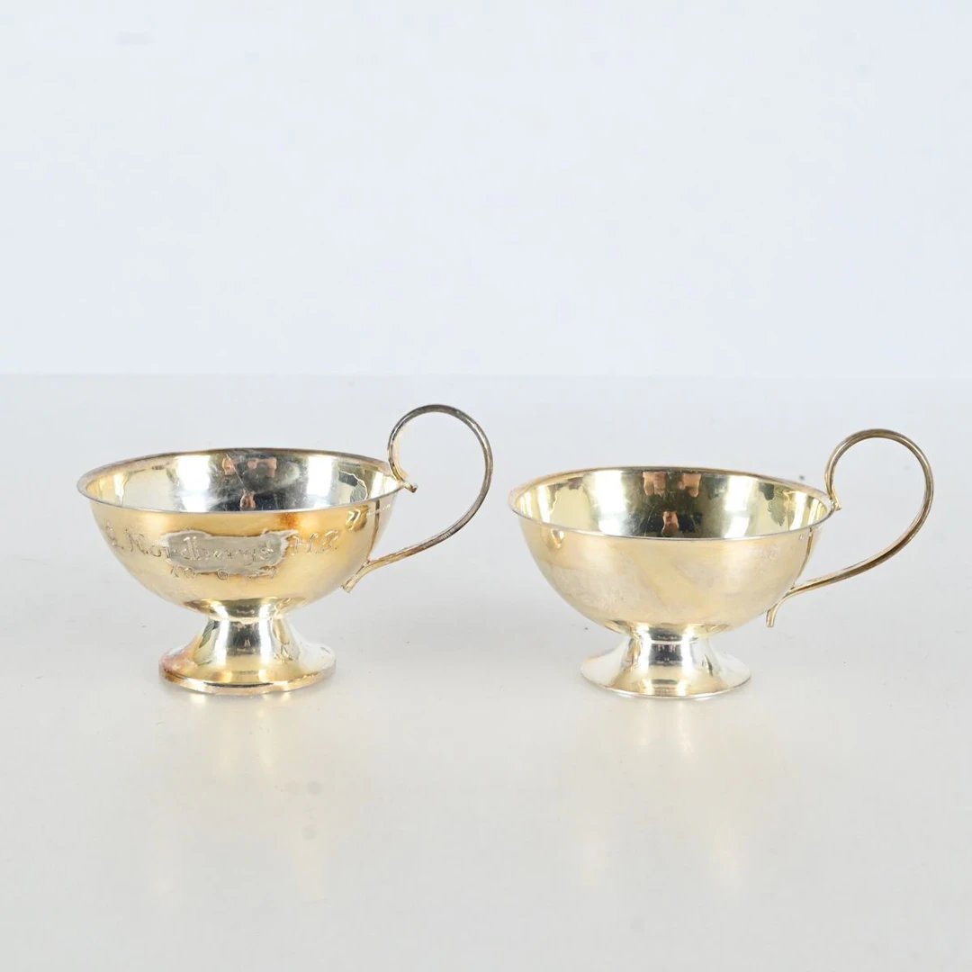 Punschbägare, 2 st, silver