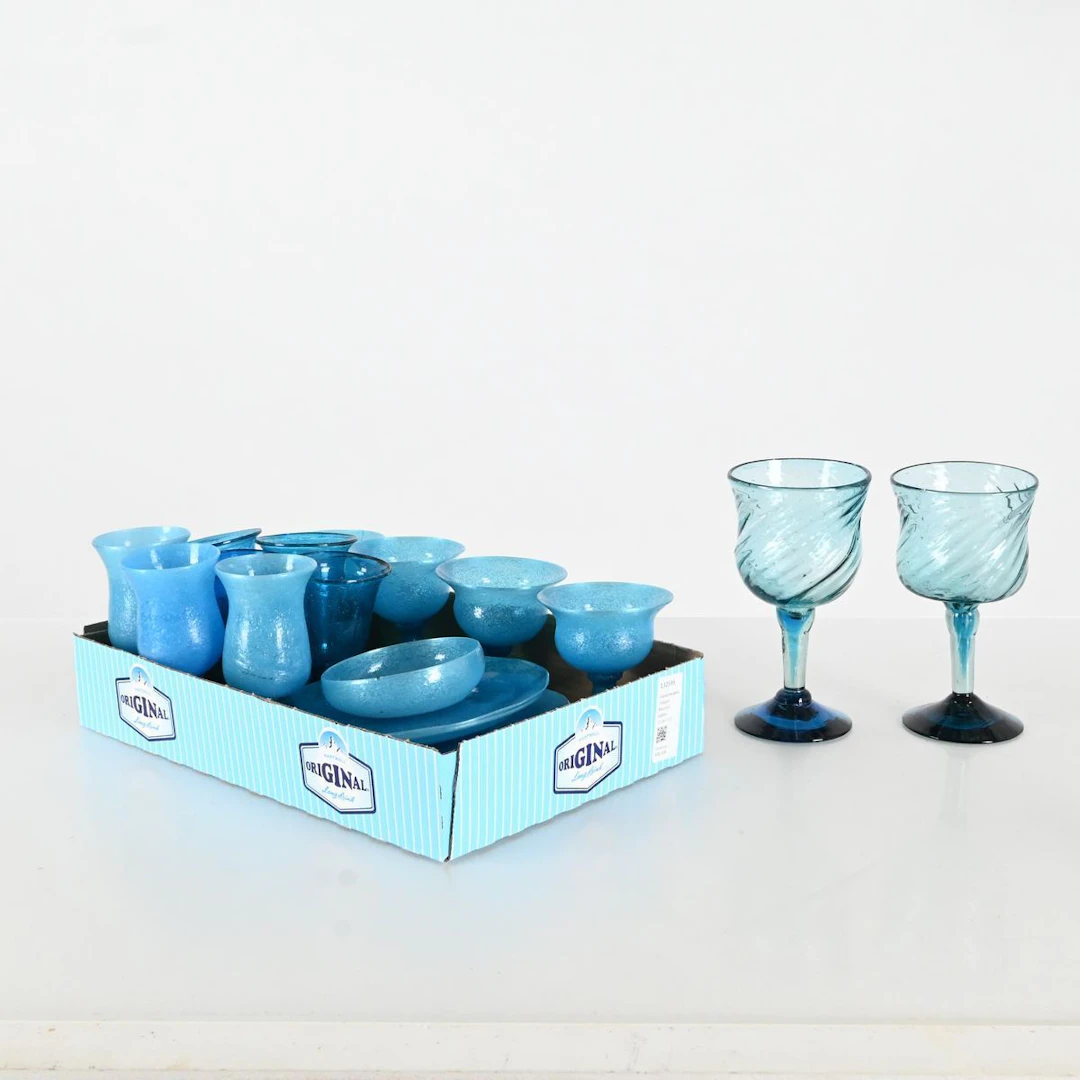 Glasservisdelar, troligen Murano Italien