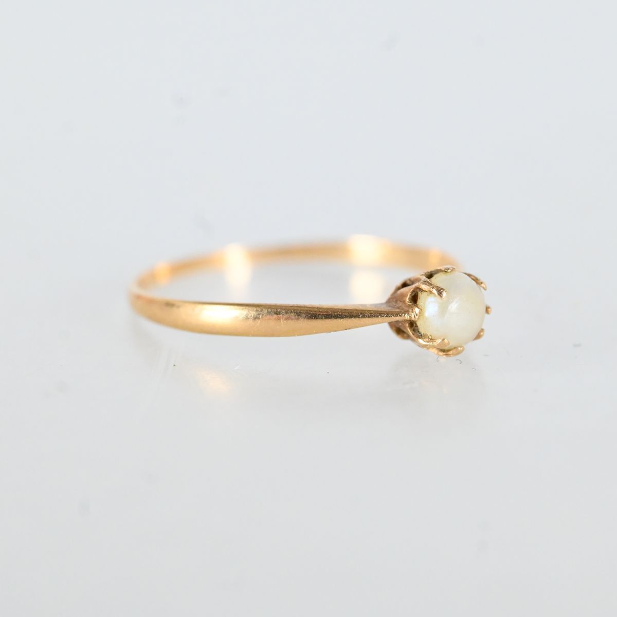 Ring med pärla, Guld 18K