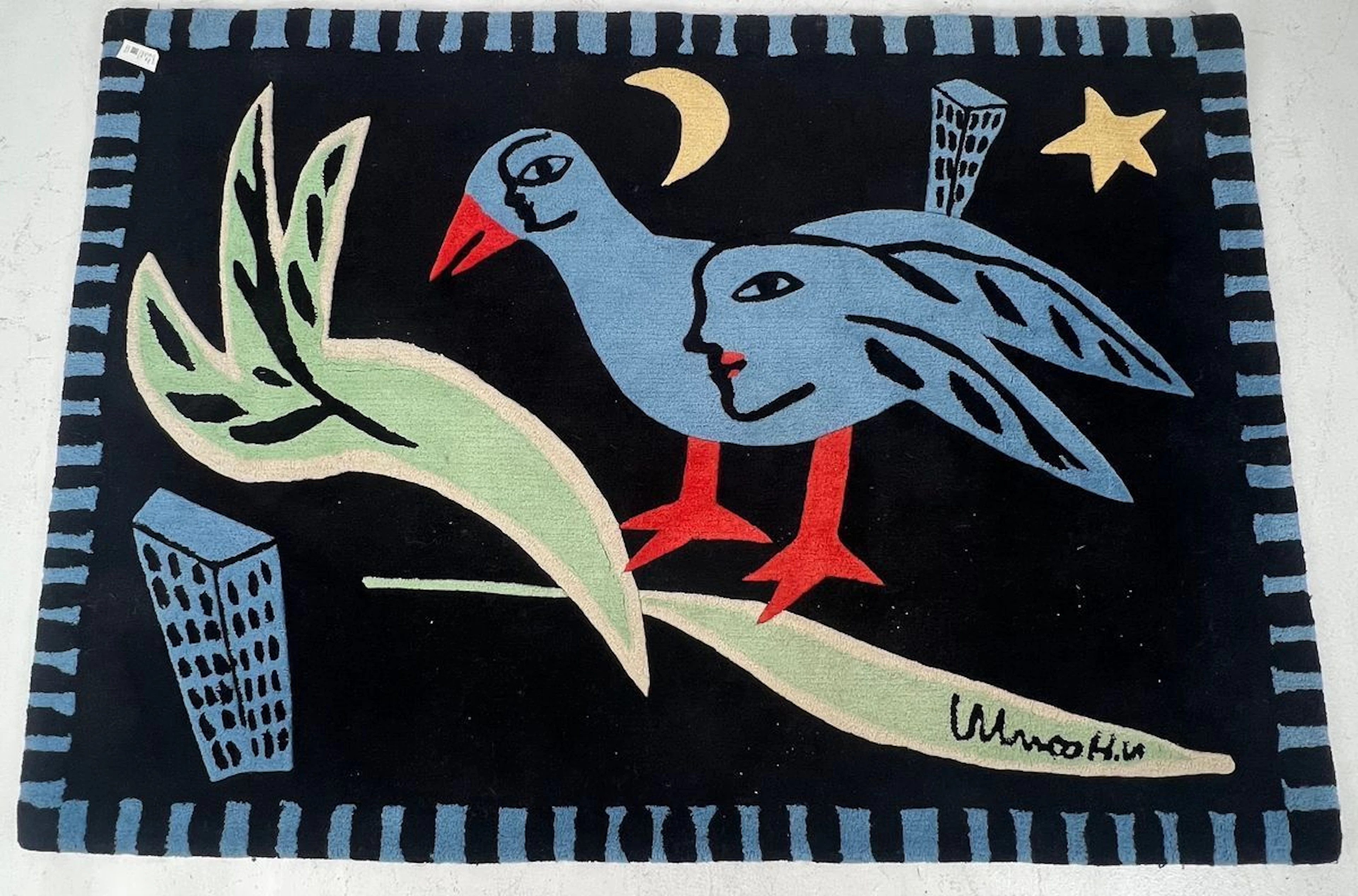 Matta "Bird", ull, Treger, Ulrica Hydman Vallien