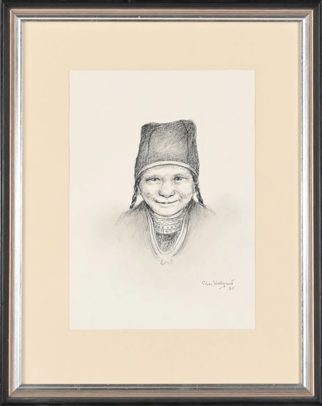 Einar Wallquist, Teckning, 1985