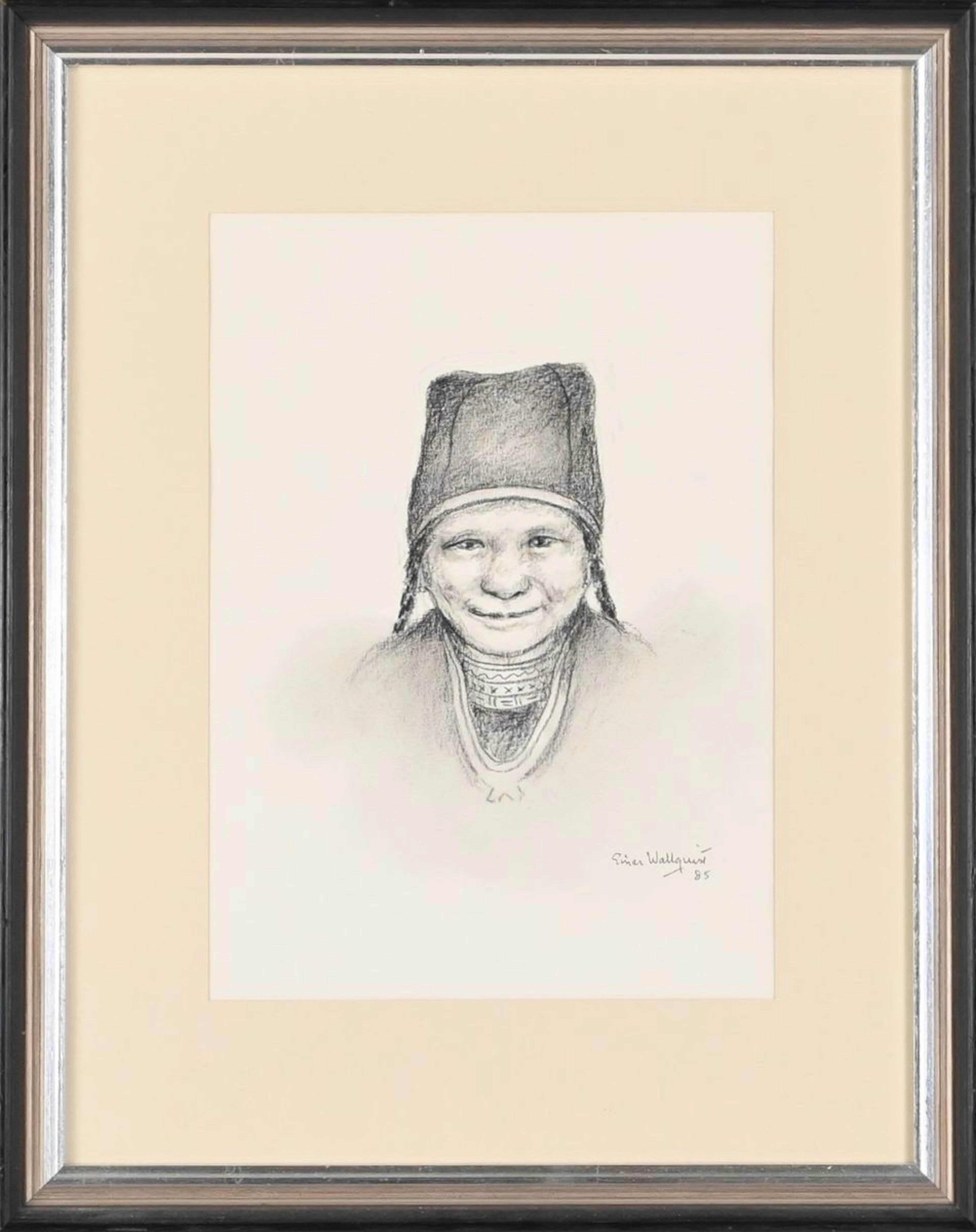 Einar Wallquist, Teckning, 1985