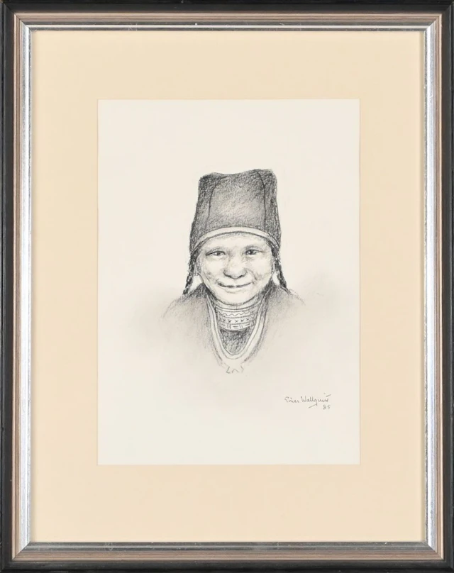 Einar Wallquist, Teckning, 1985