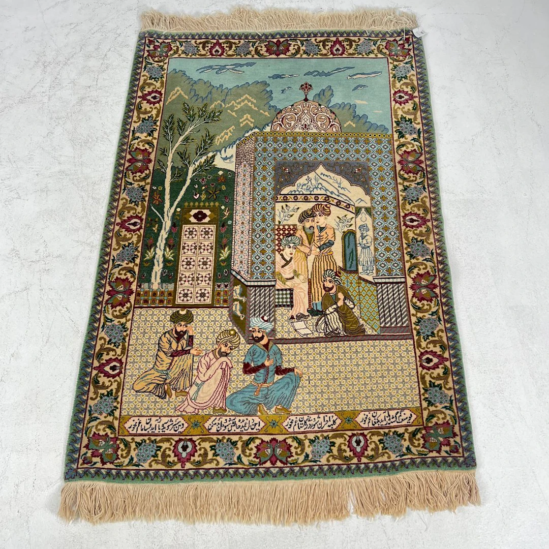 Orientalisk äkta matta, Figural, Iran