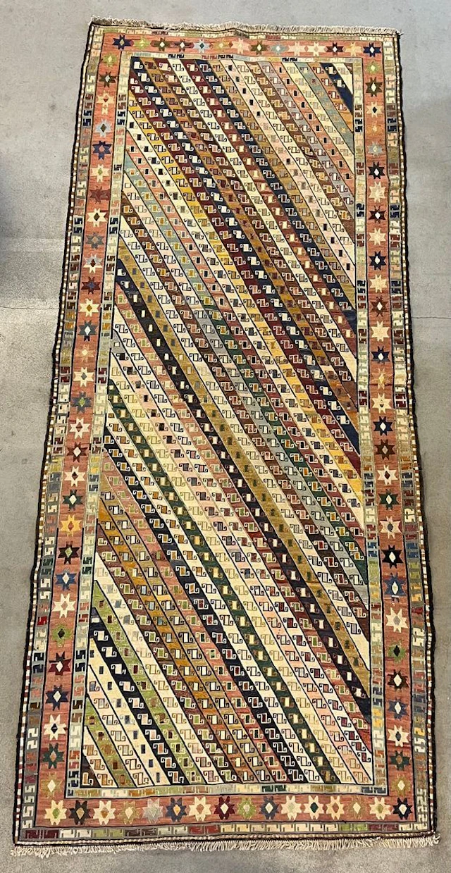 Orientalisk äkta matta, Gendje, Kaukasisk, 1900-talets andra del