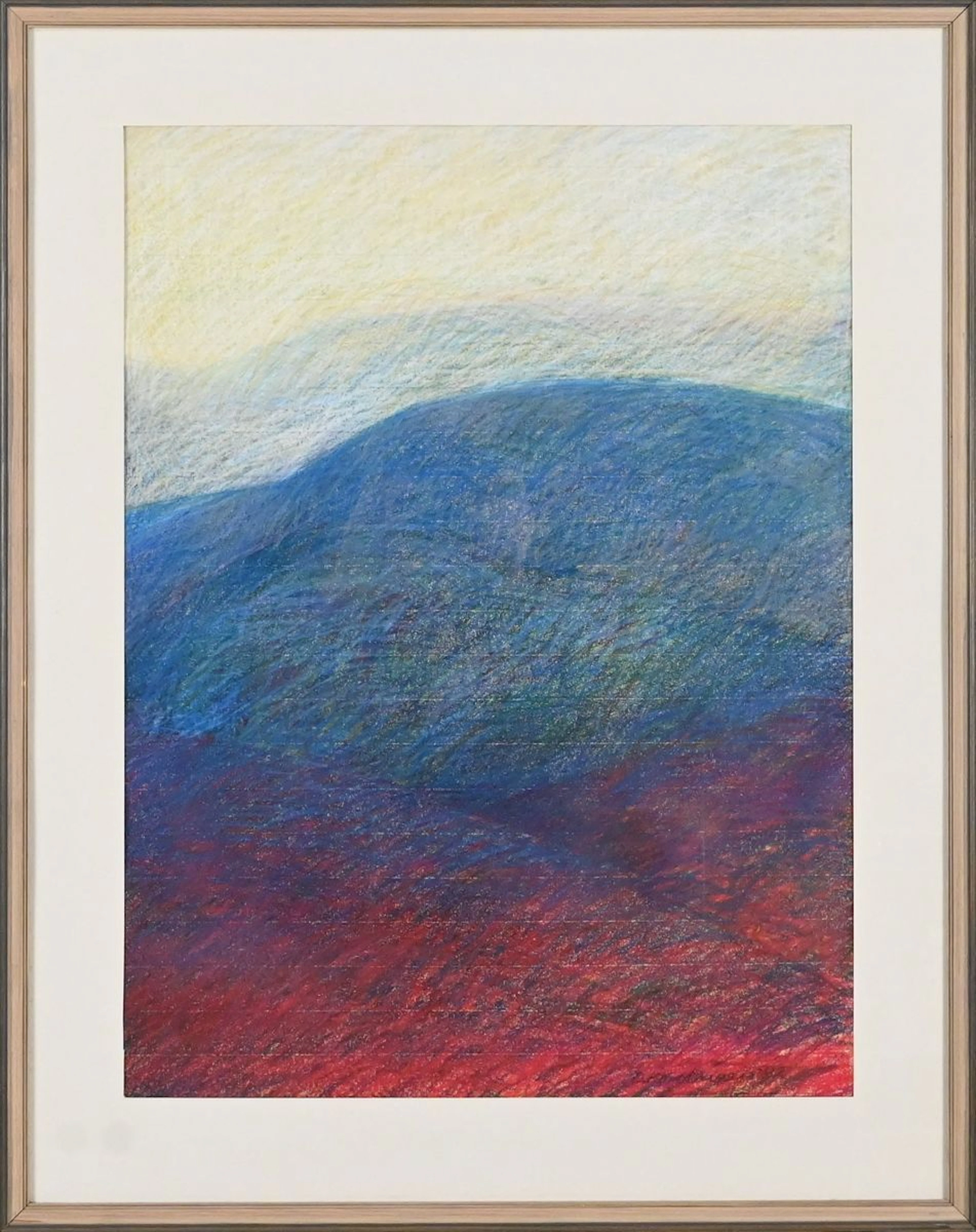 Olavi Korolainen, Oljepastell, signerad.