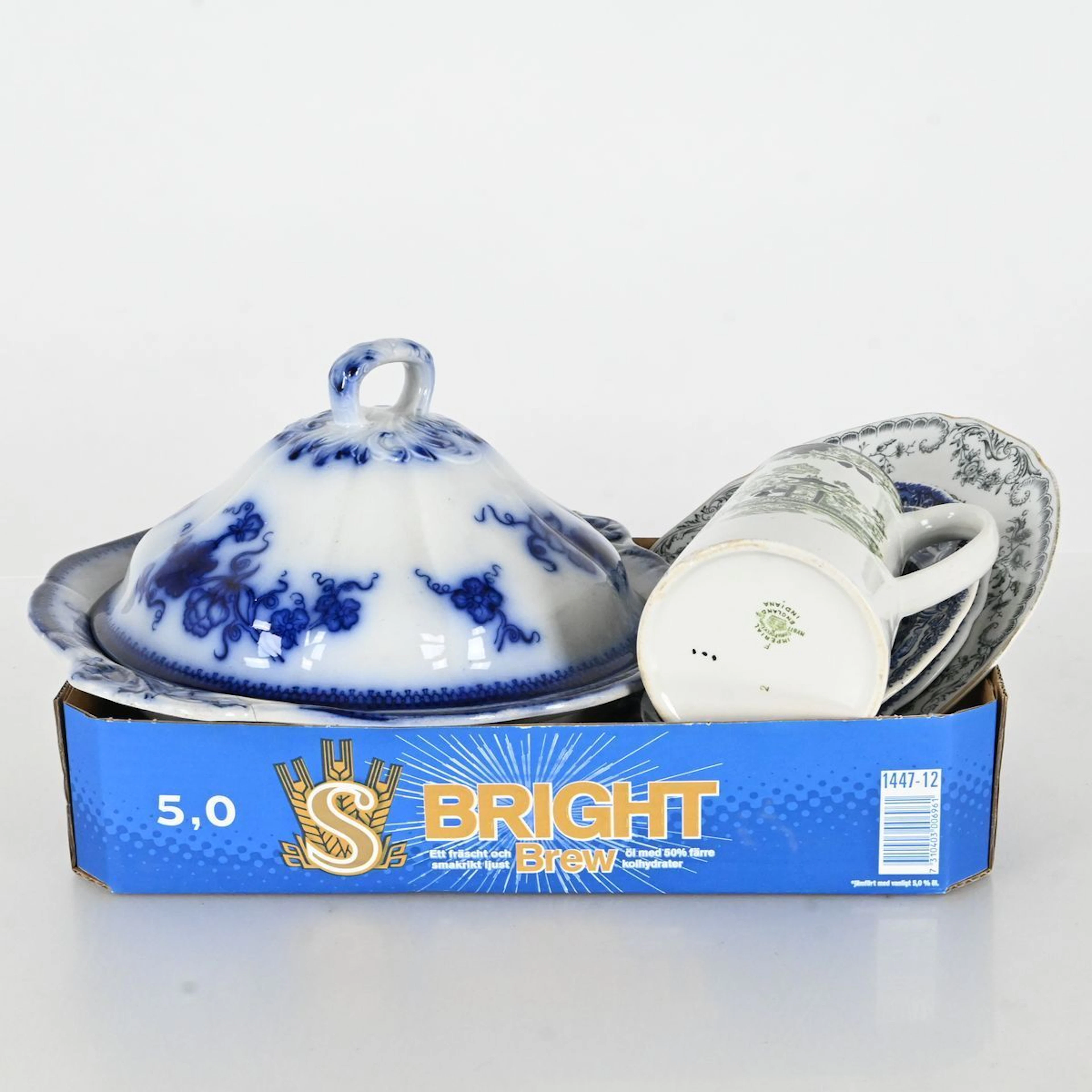 5 delar antikt porslin