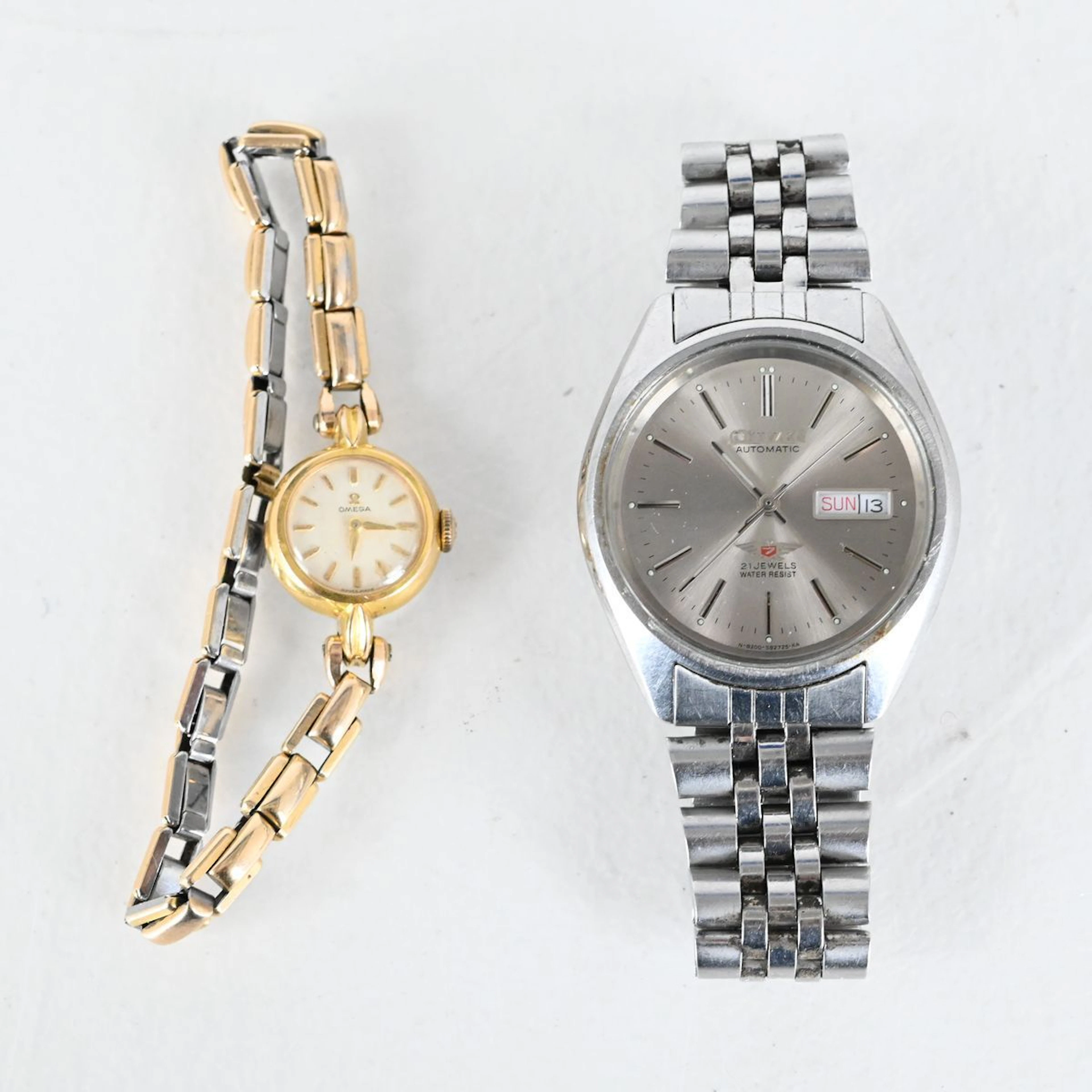 Herrur Citizen Automatic stål samt damur Omega