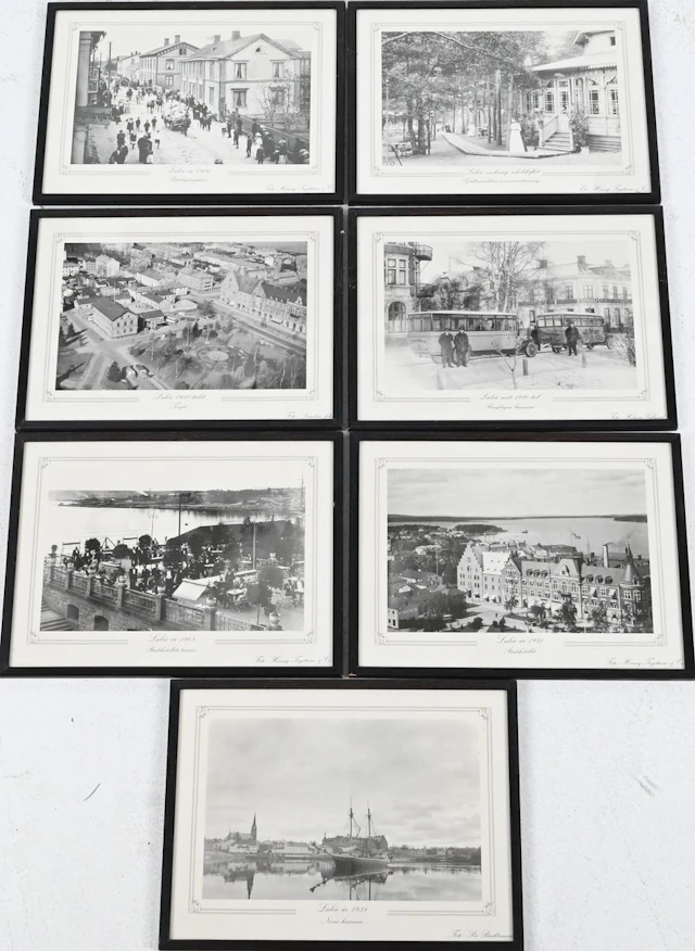 7 gamla fototryck, Luleåmotiv
