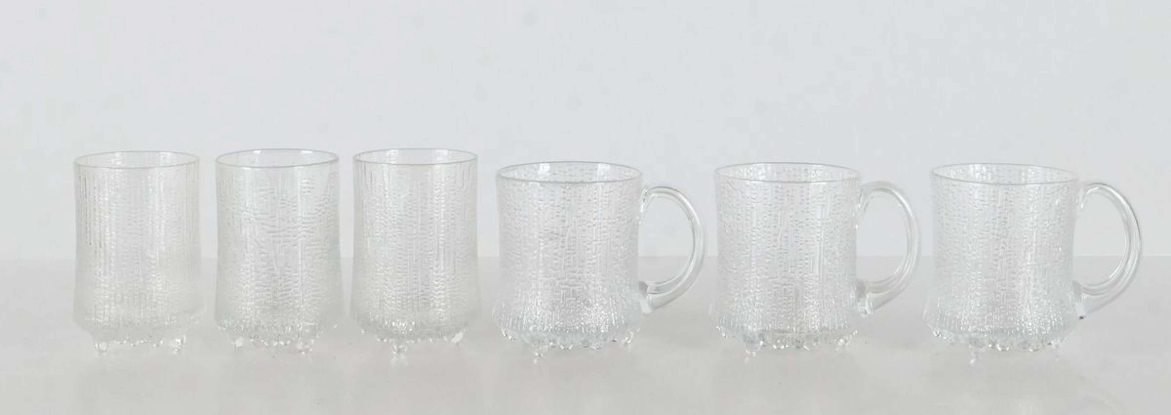 3 ölstop och 3 grogglas, Ultima Thule, iittala