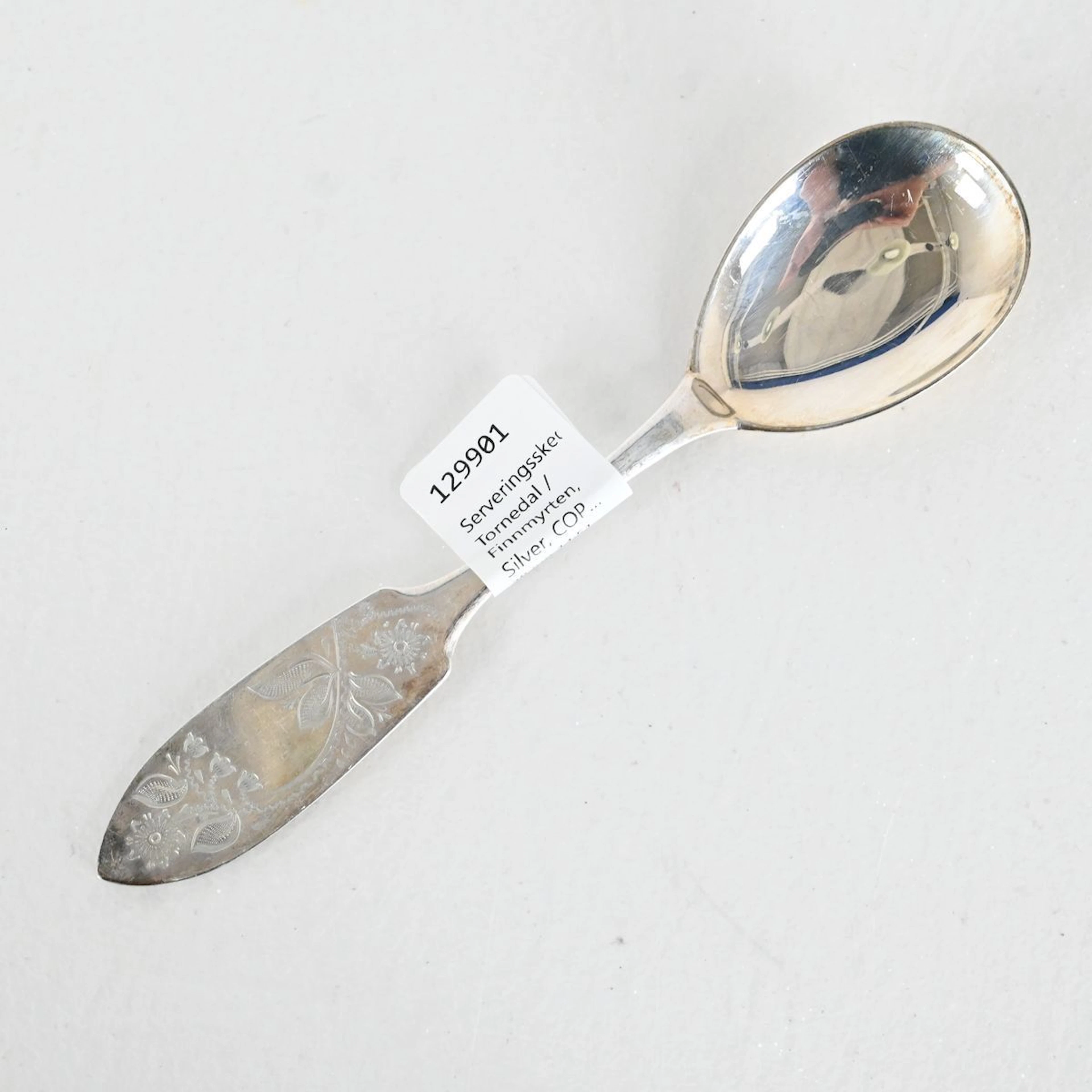 Serveringssked, Tornedal / Finnmyrten, Silver, COP Haparanda