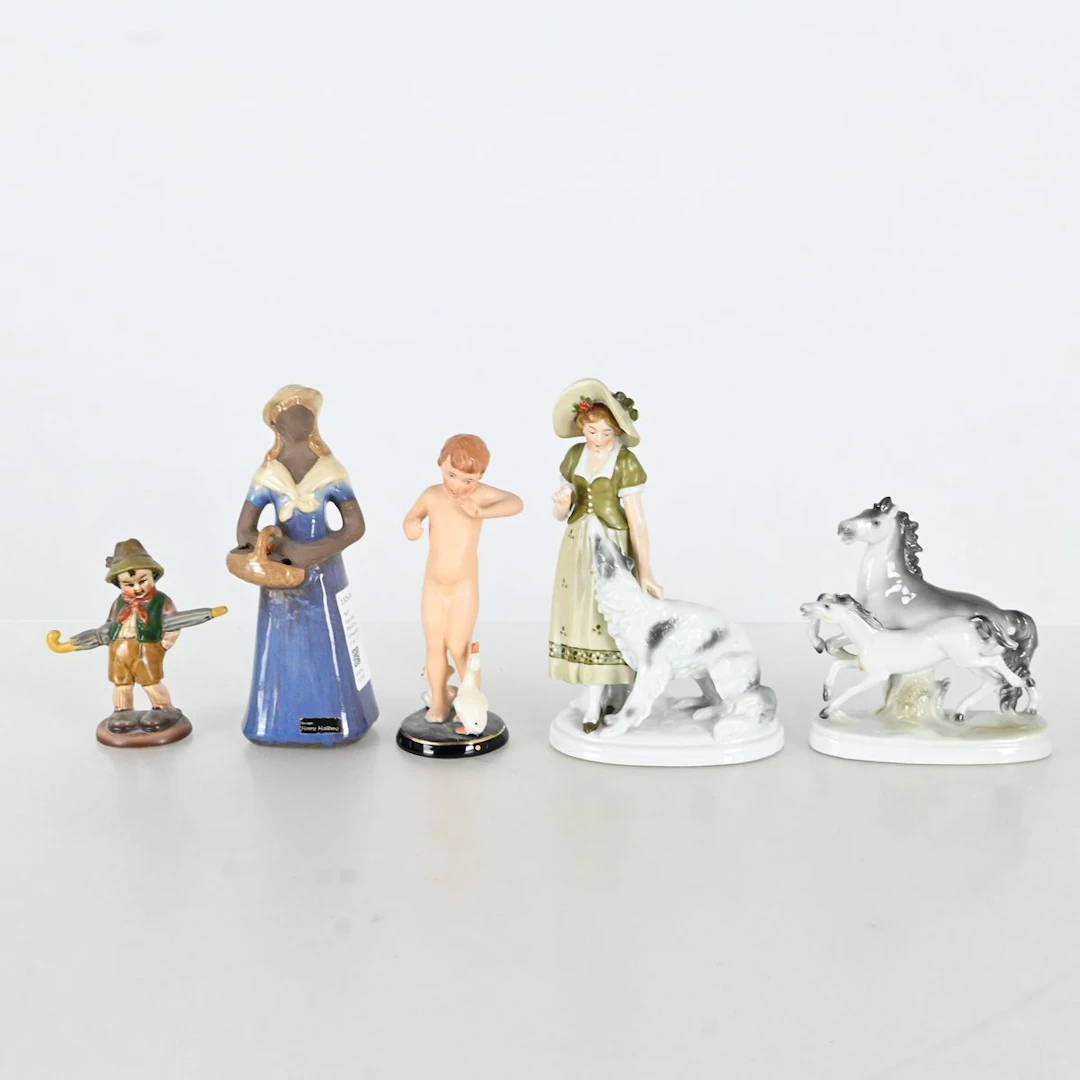 Parti Figuriner, Royal Dux, Schaubach Kunst mm
