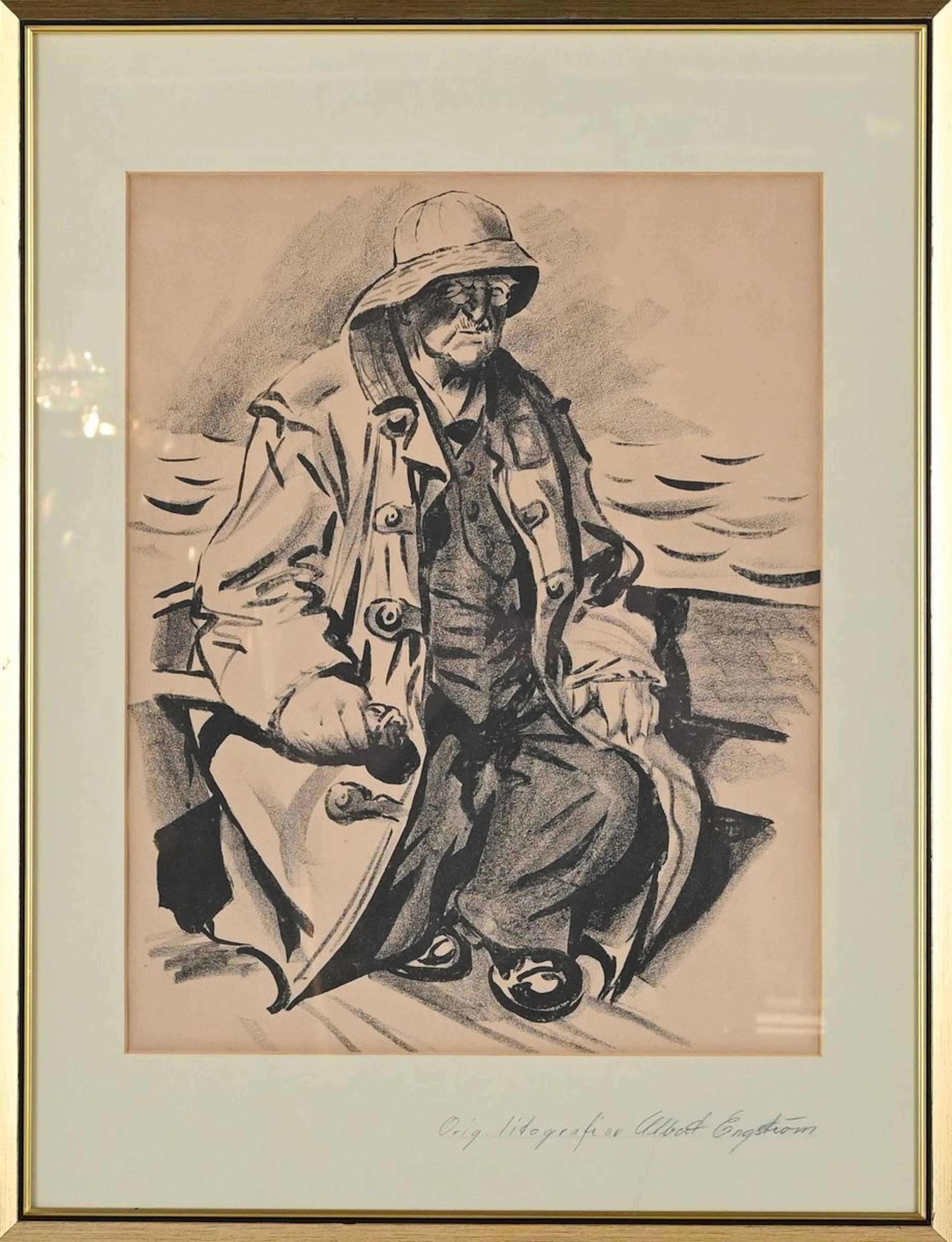Albert Engström, Litografi