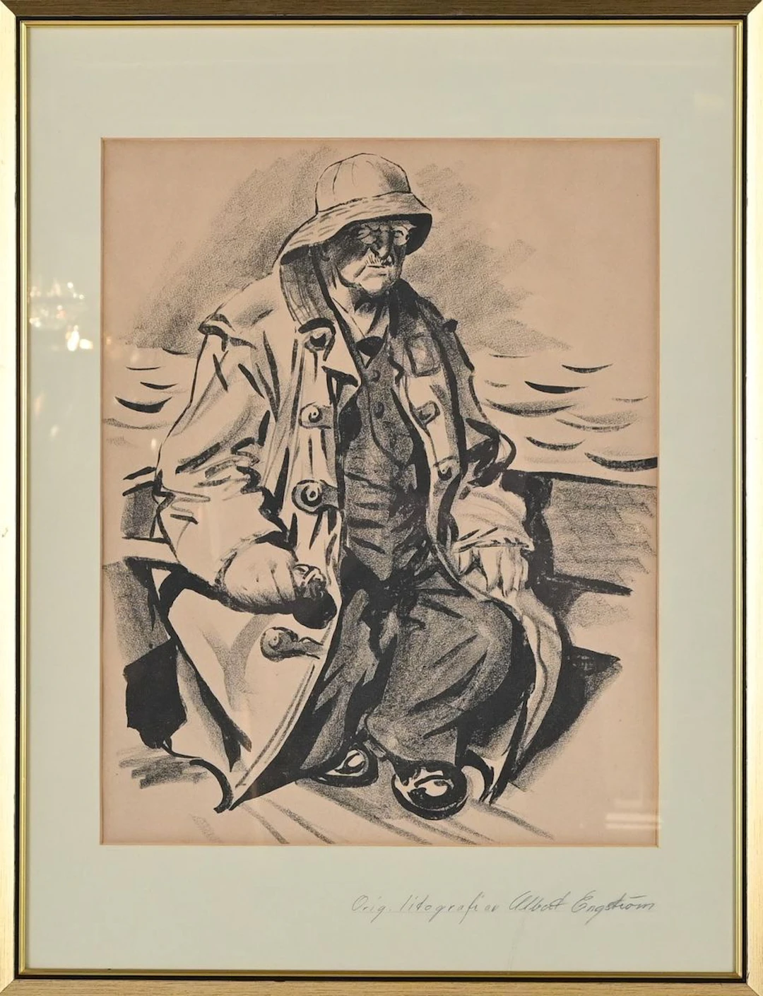 Albert Engström, Litografi