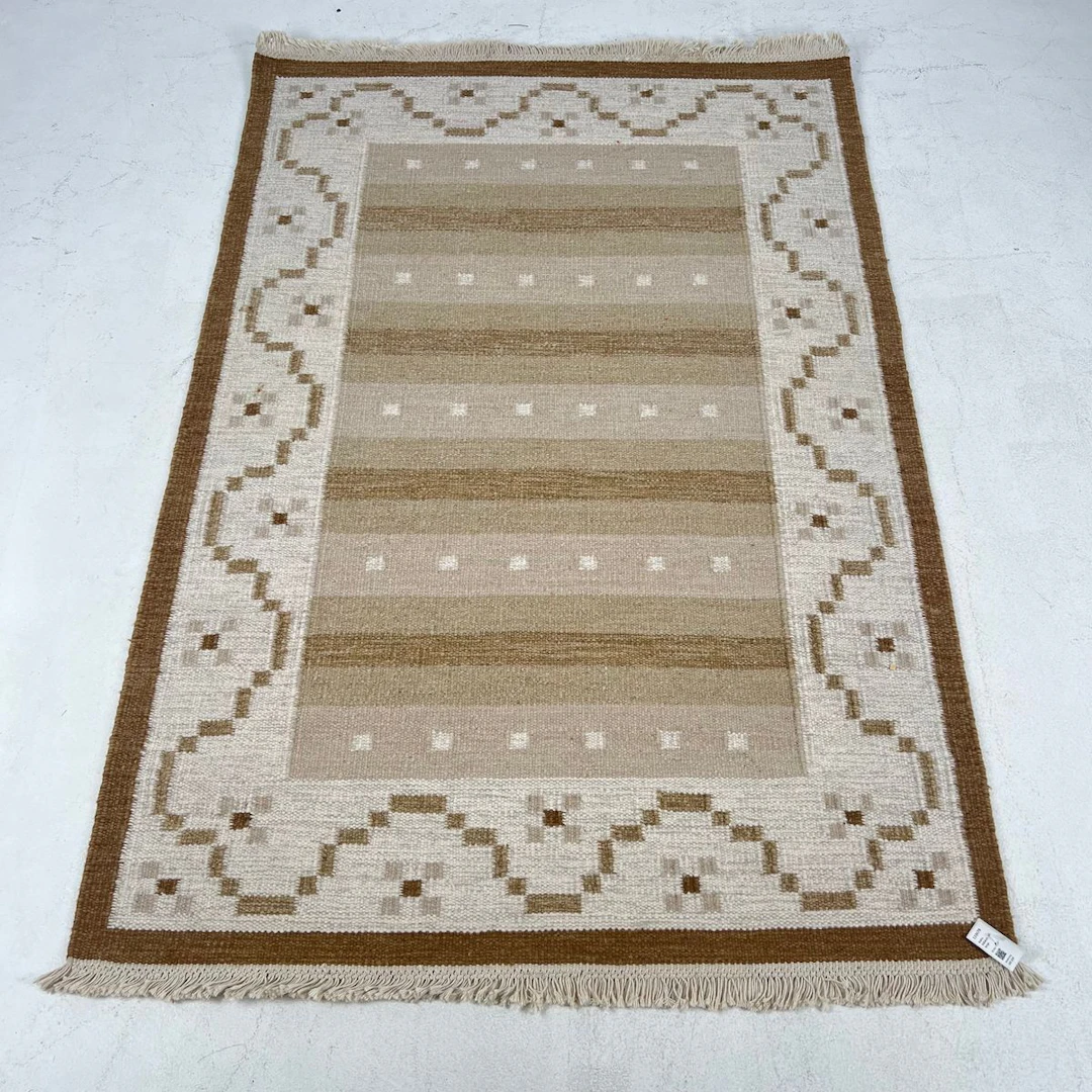 Matta, Röllakan, ull, Beige