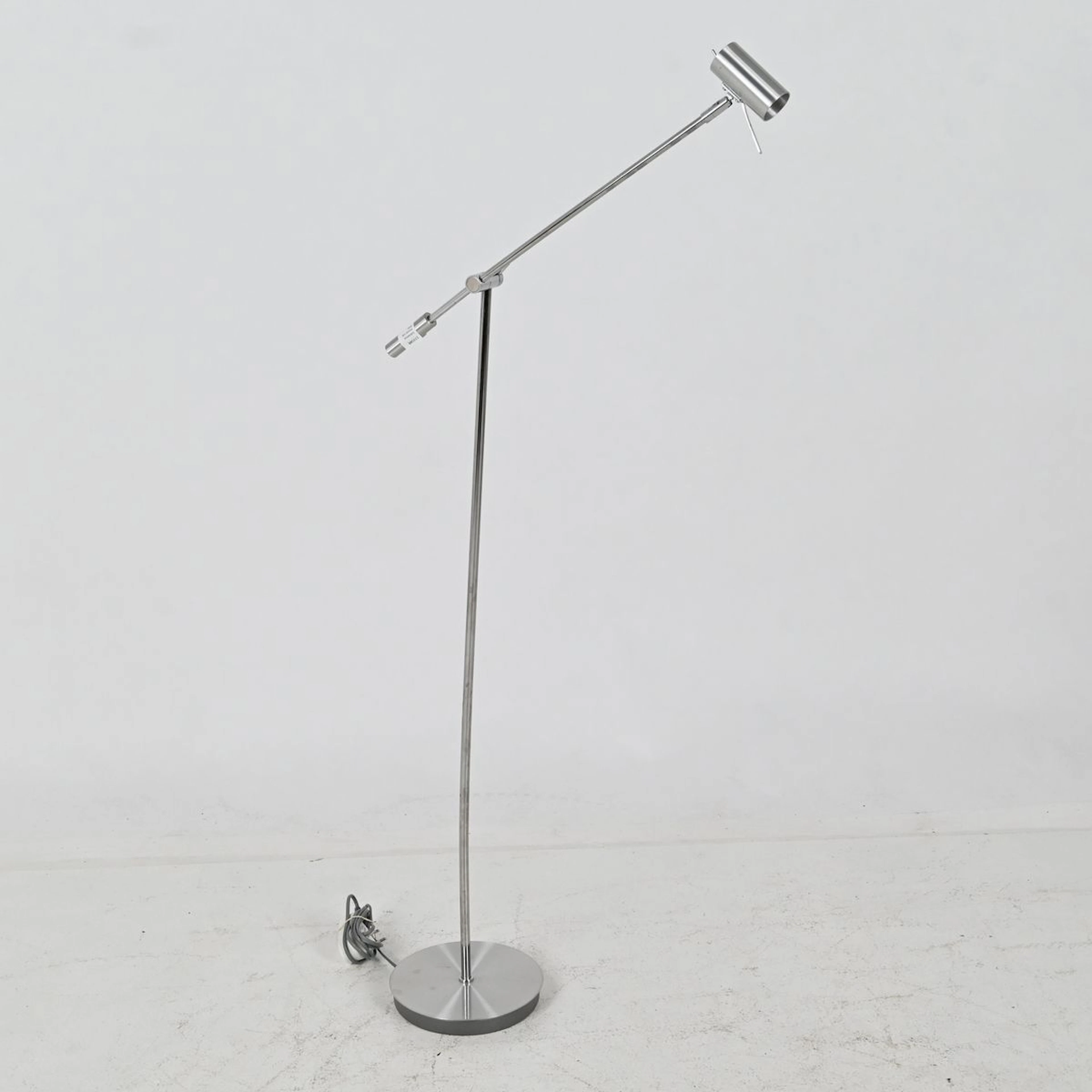 Golvlampa, borstat stål, Belid