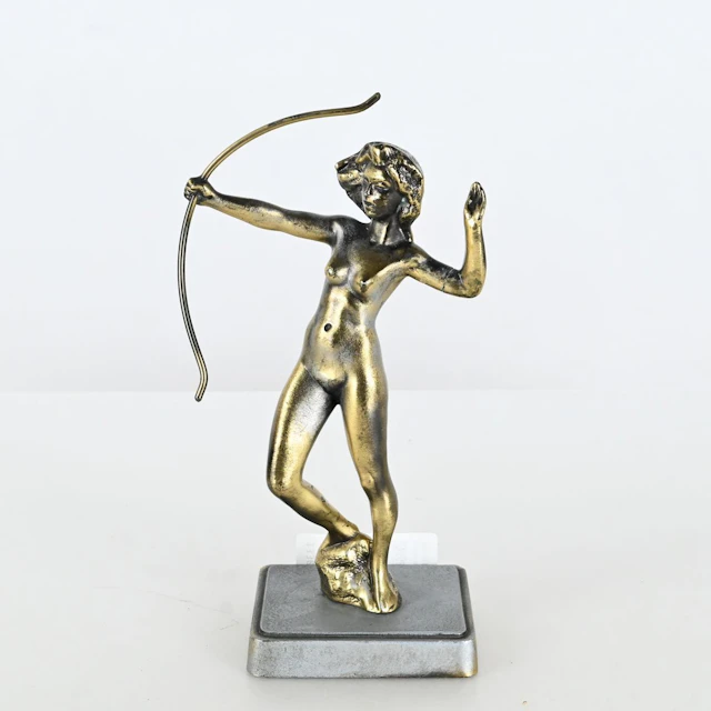 Skulptur, metall, Art deco-stil