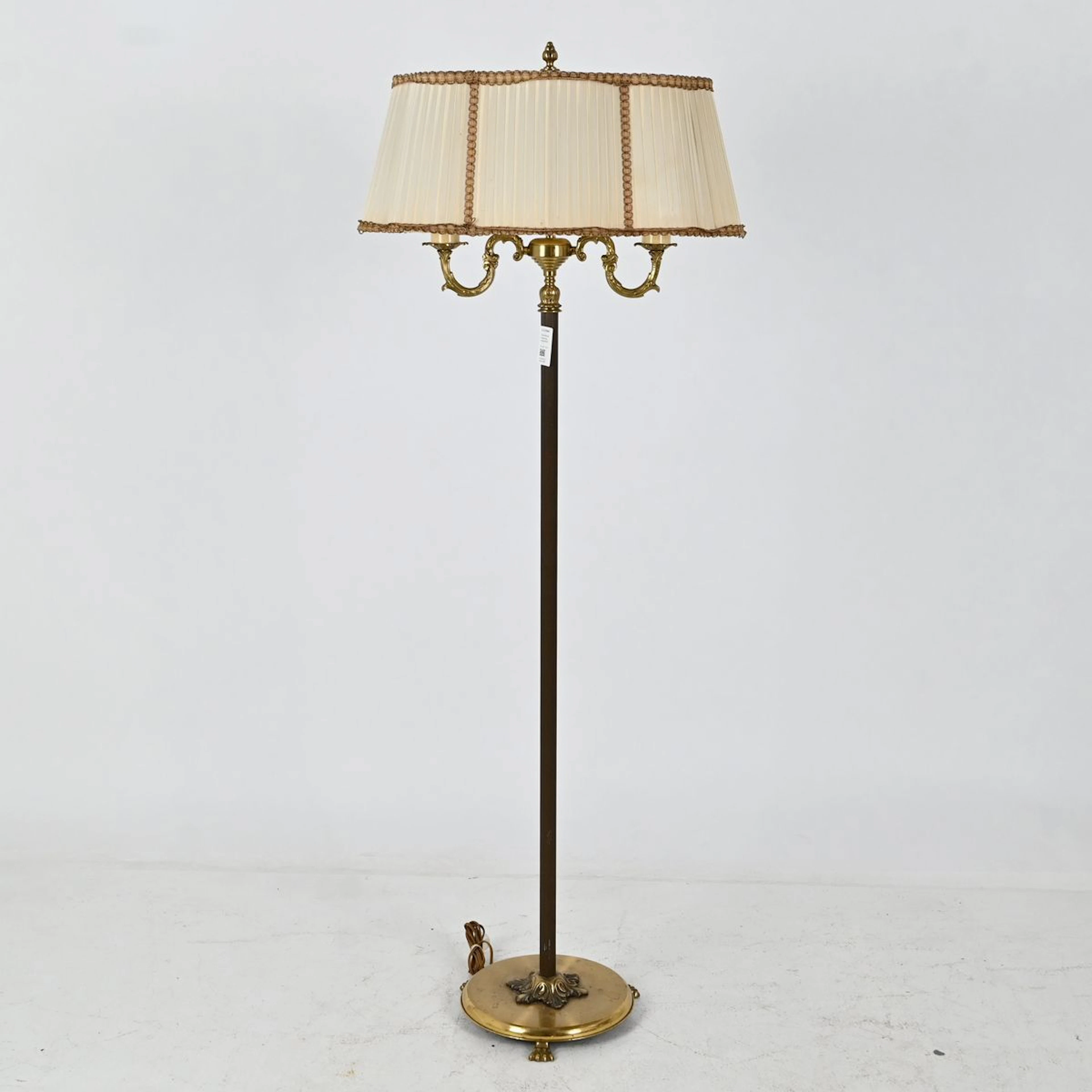 Golvlampa, mässing, empirestil