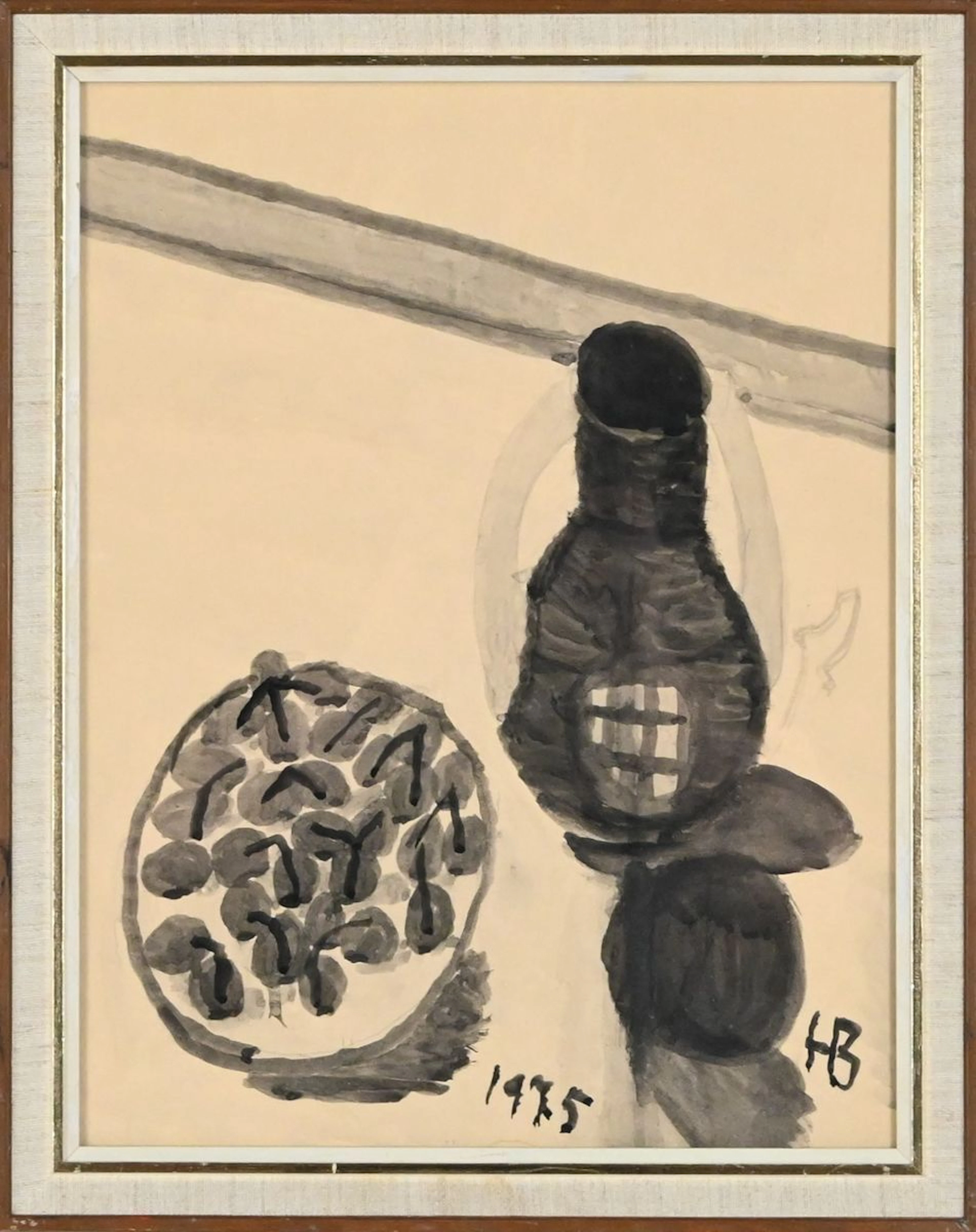 Helga Boström, Akvarell, 1975, samt dikthäfte