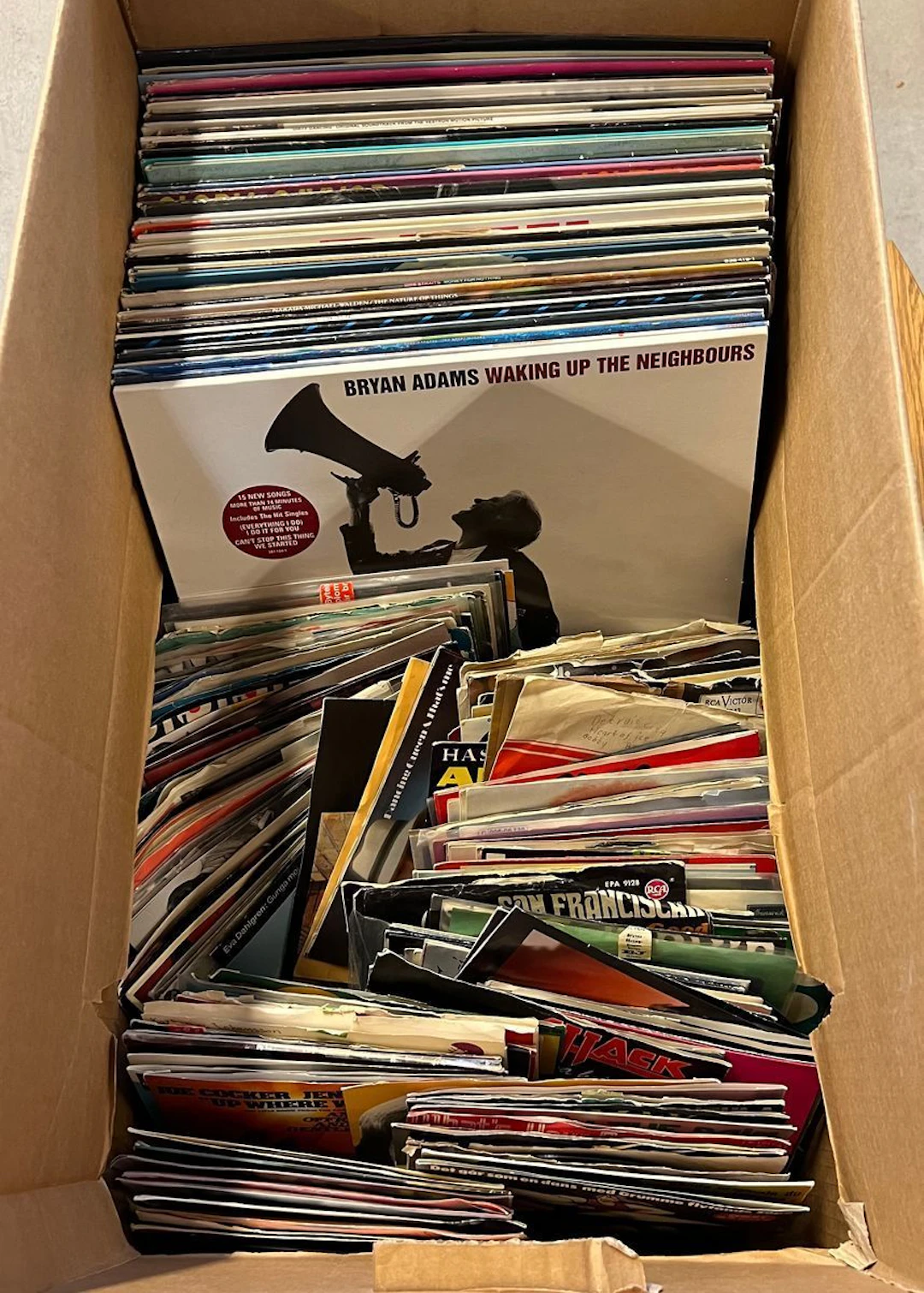 Parti LP och EP-skivor, vinyl