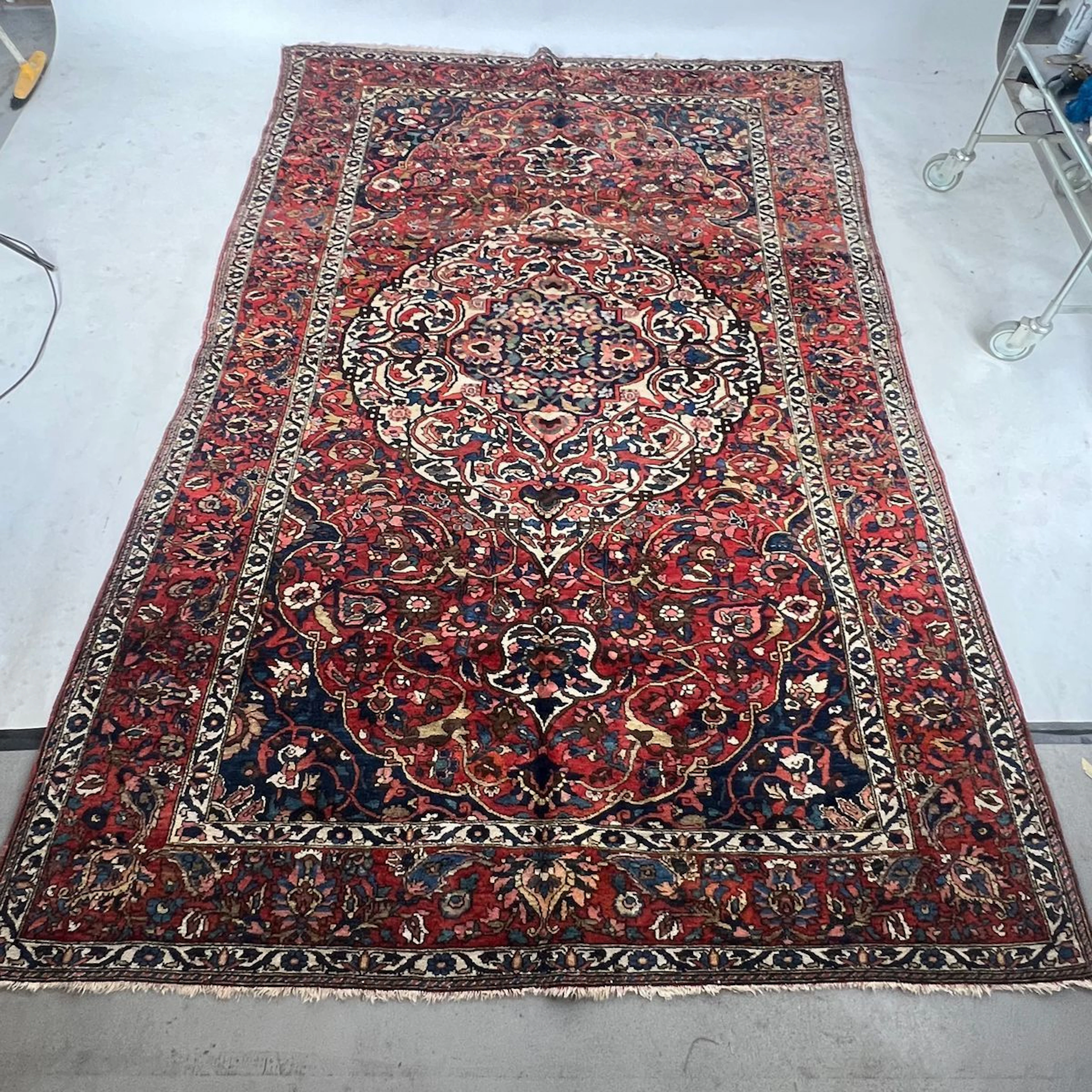 Orientalisk äkta matta, Bakhtiari, Persien, antik, handknuten