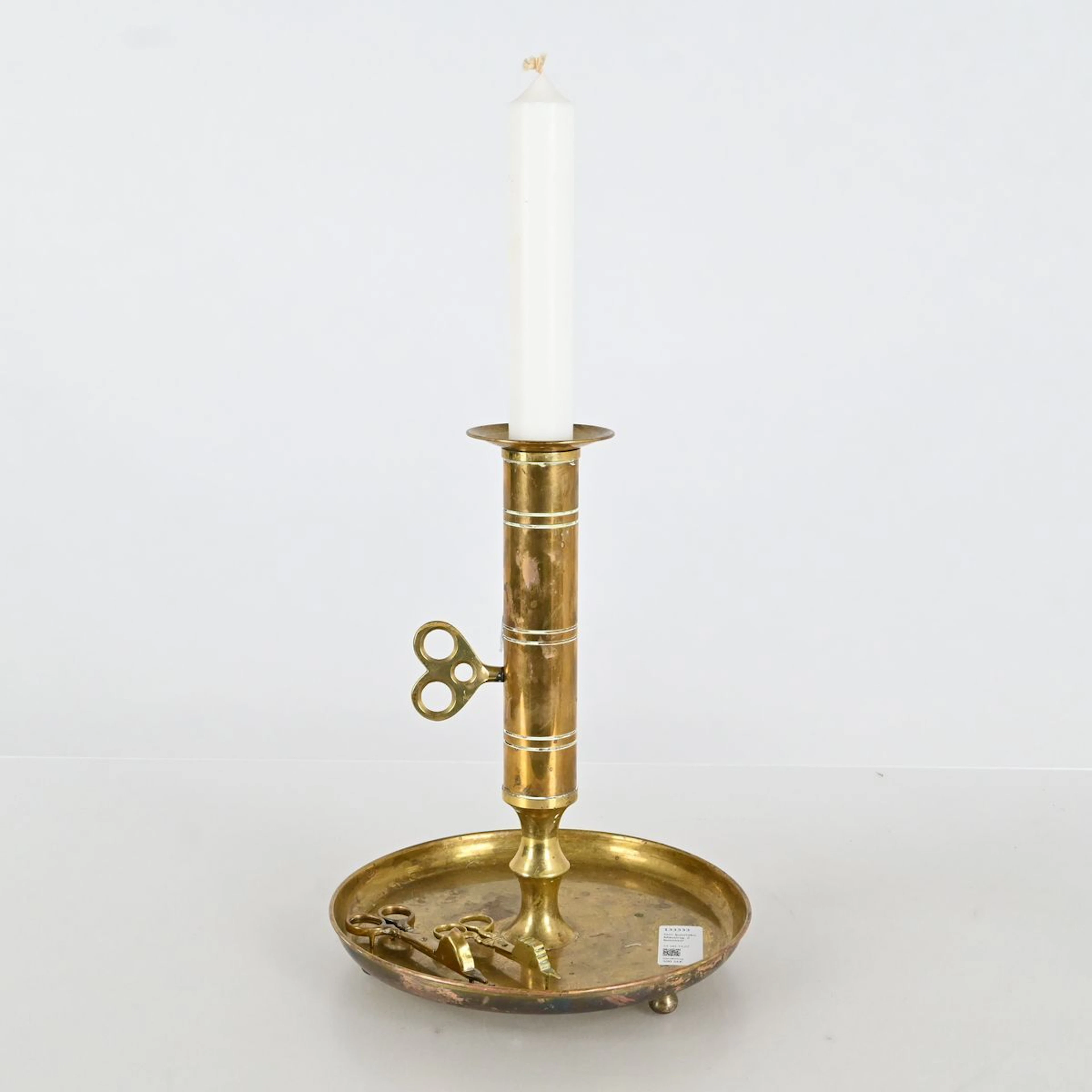 Stor ljusstake, Mässing, 2 ljussaxar