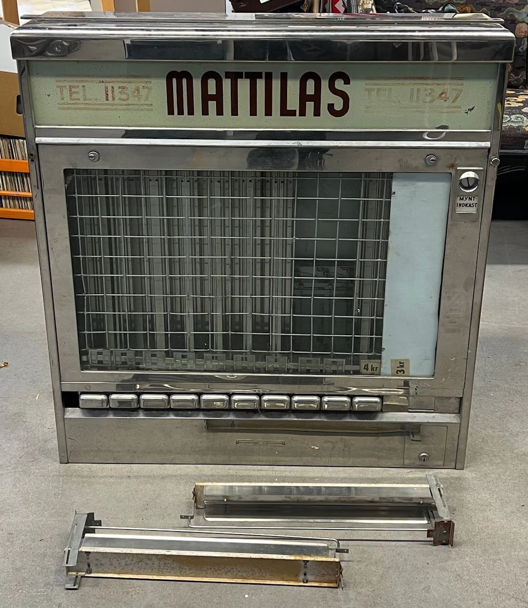 Cigarettautomat "Mattilas", 1900-talets mitt