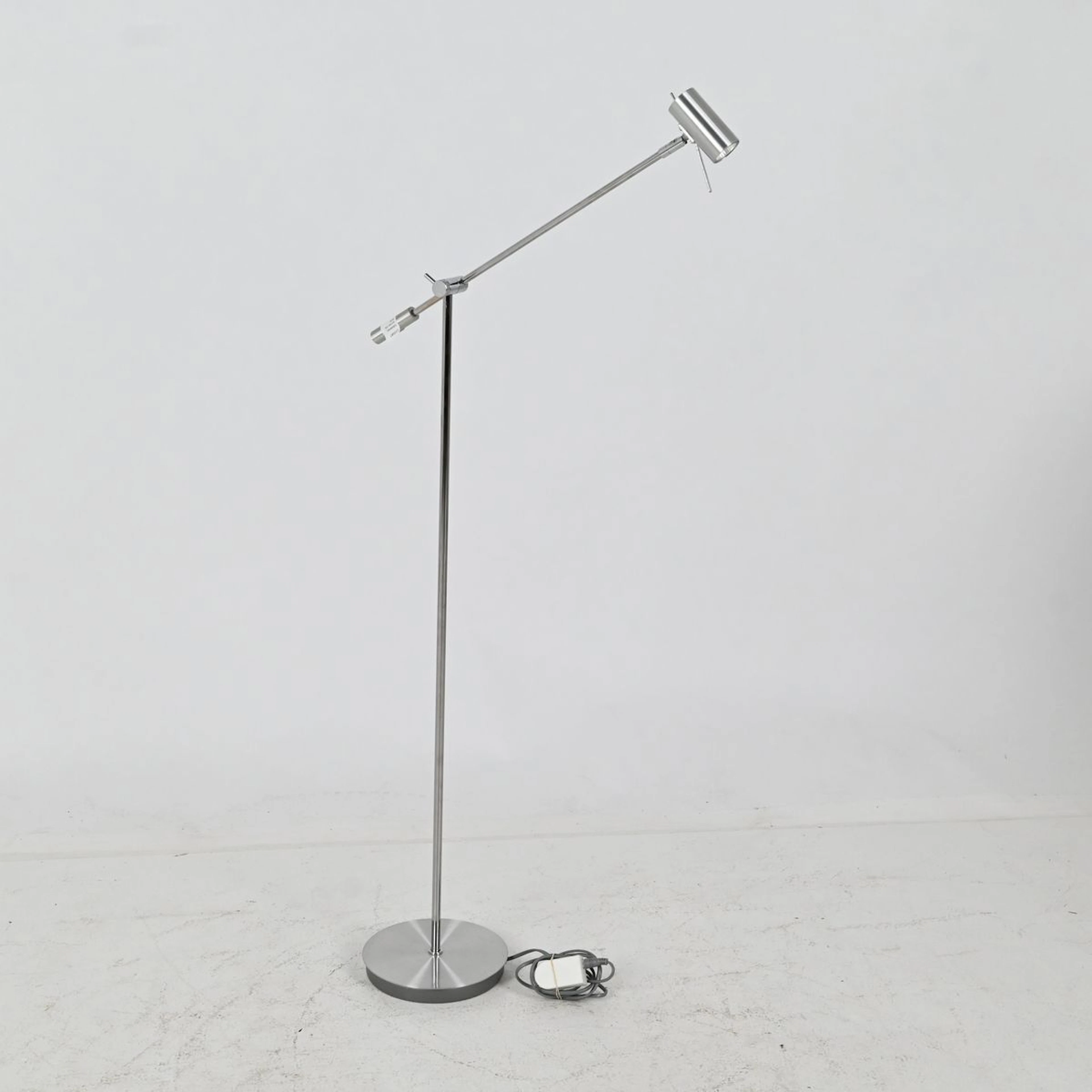 Golvlampa, borstat stål, Belid