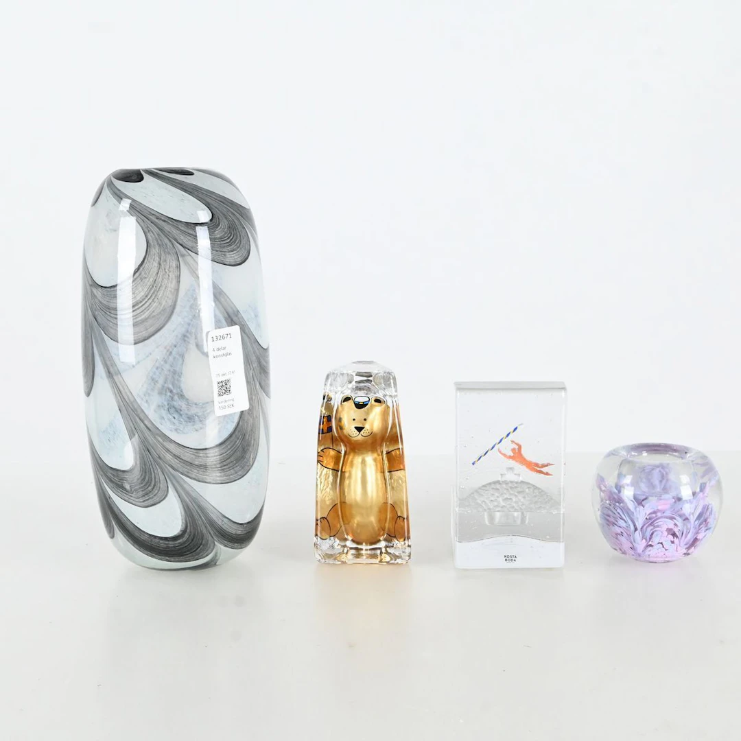 4 delar konstglas