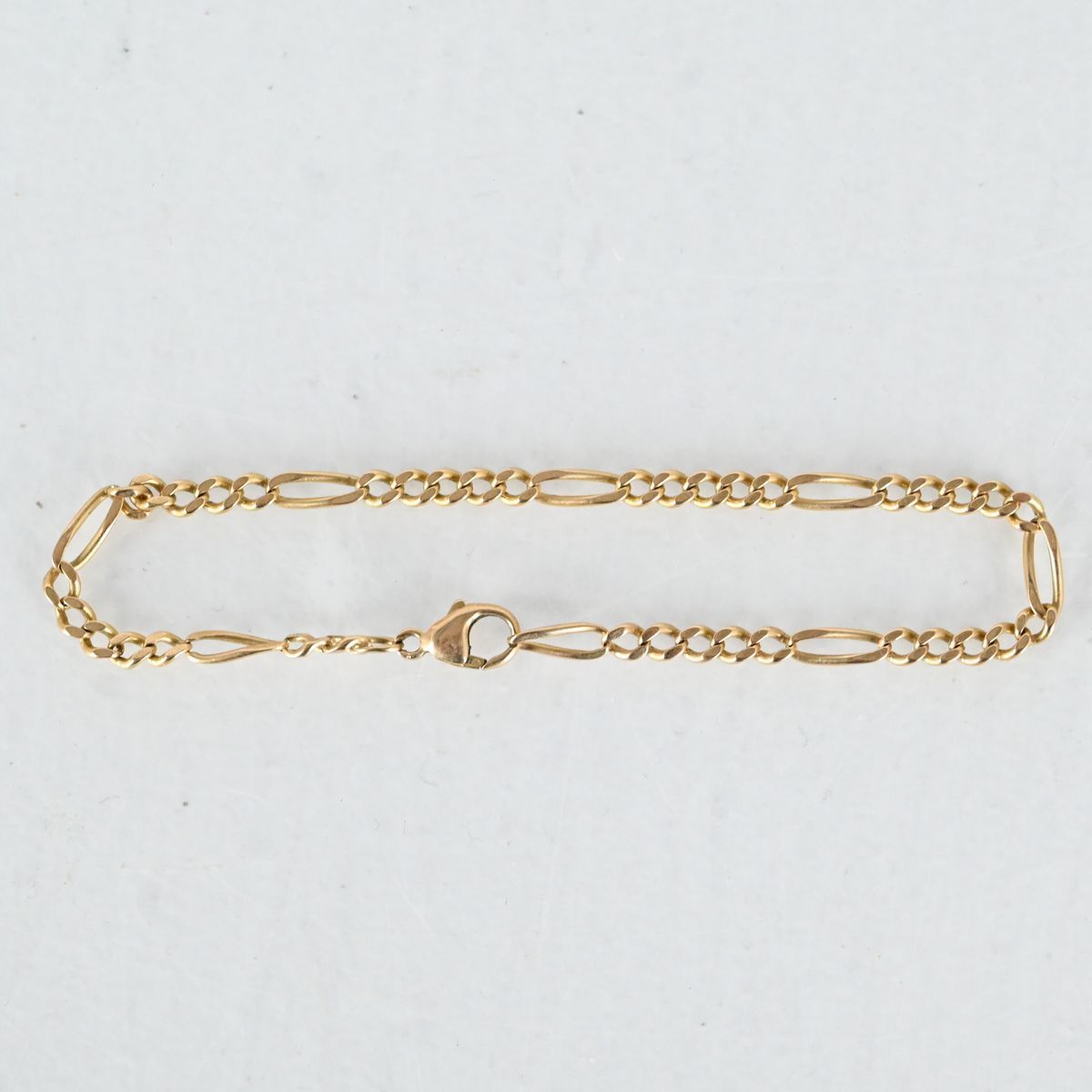Armband, Figaro länk, Guld 18K