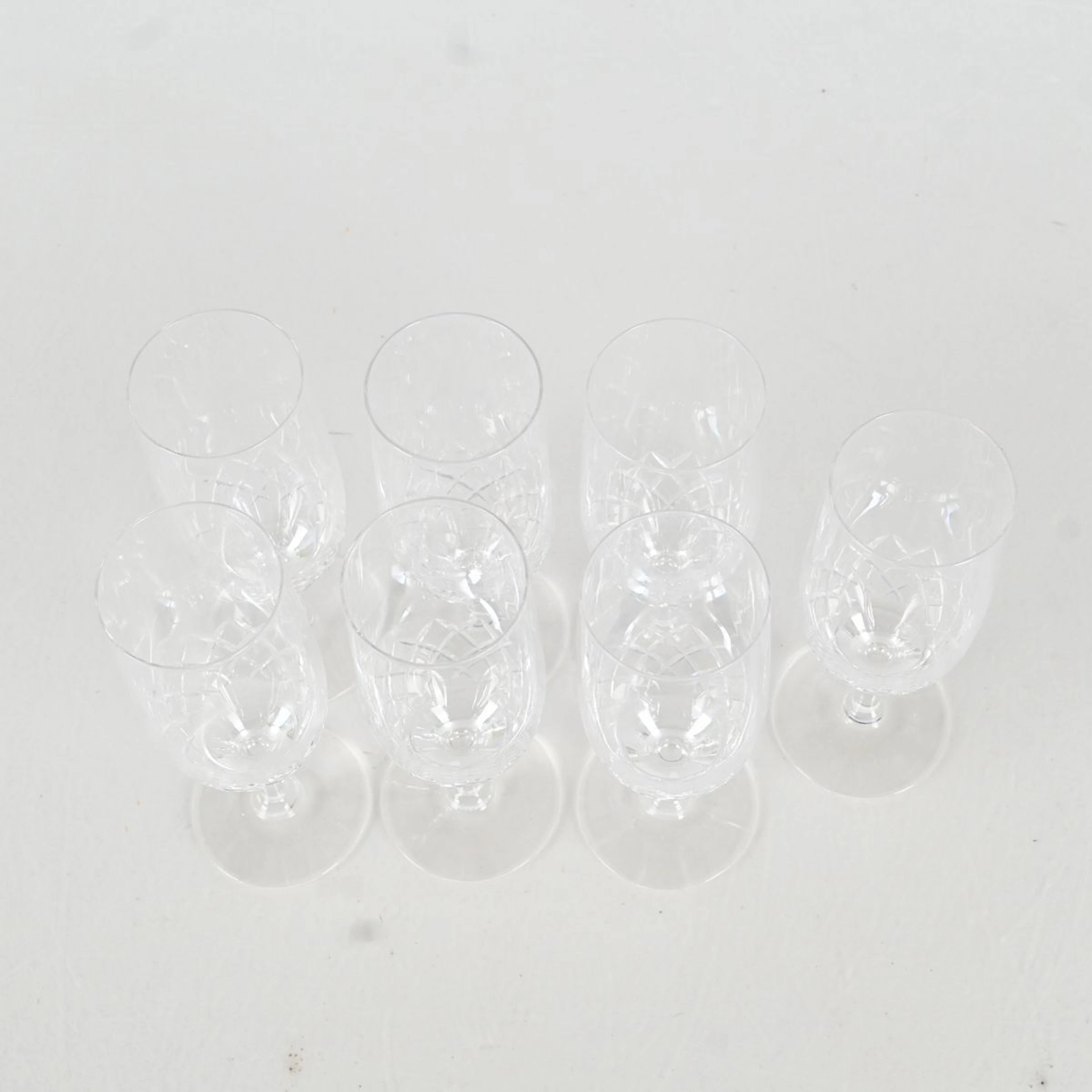 Champagneglas, 7 st, slipad kristall