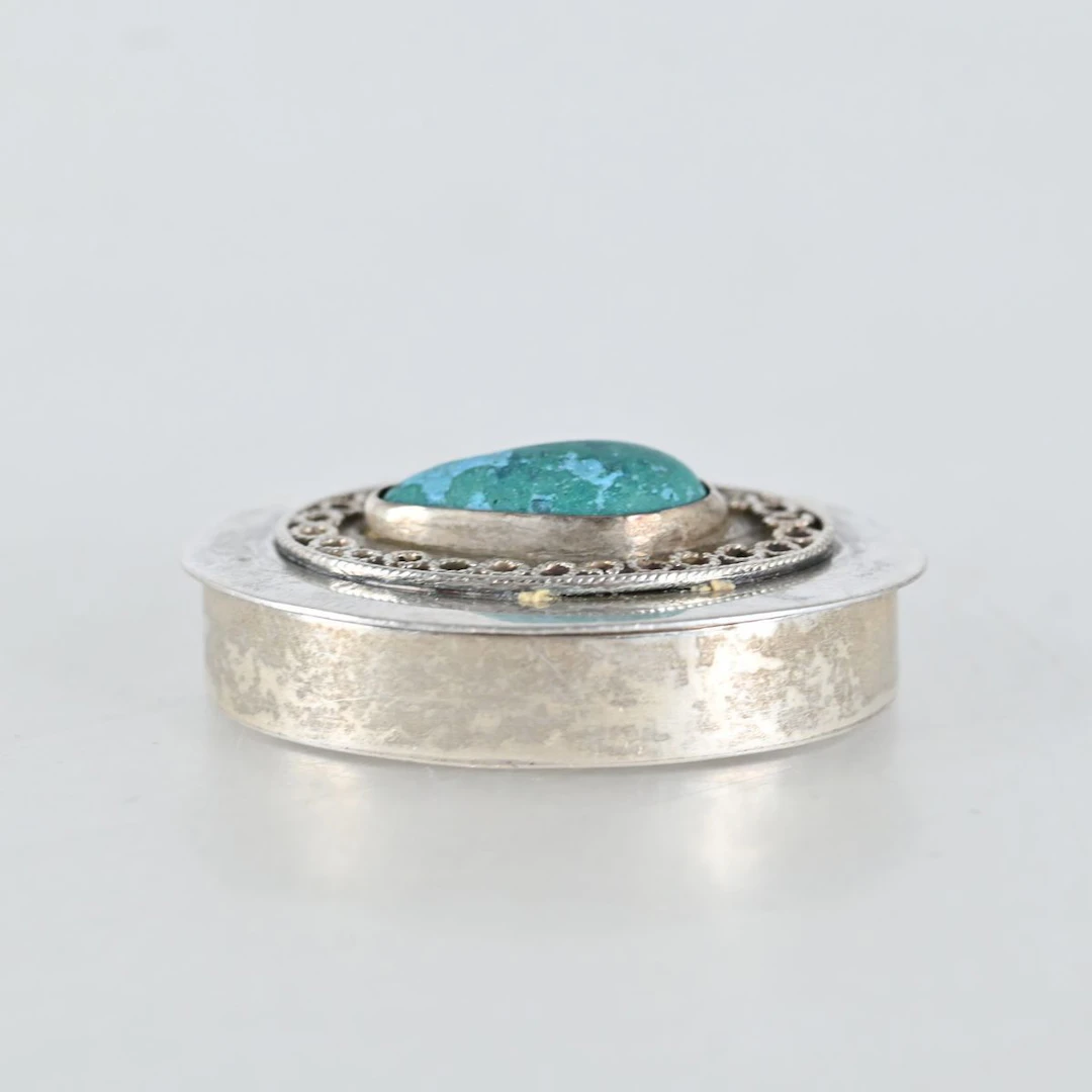 Dosa med turkos sten, Sterling silver, Israel
