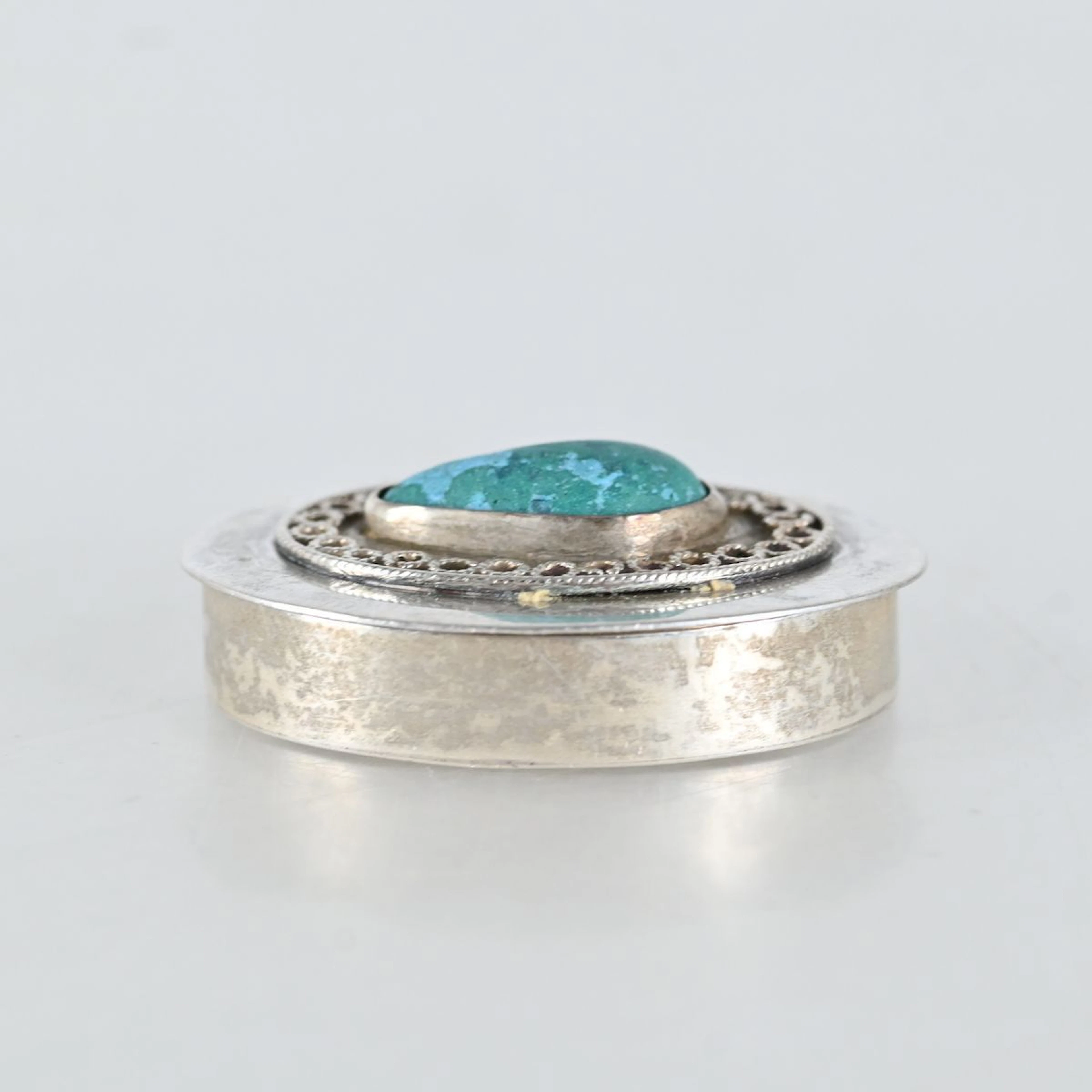 Dosa med turkos sten, Sterling silver, Israel
