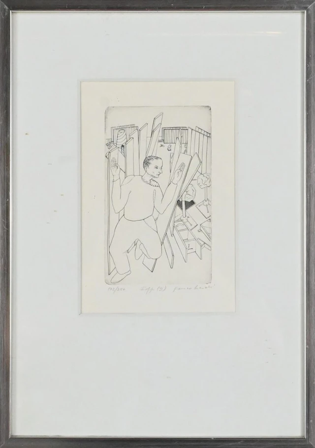 Franco Leidi, etsning "Lopp II"