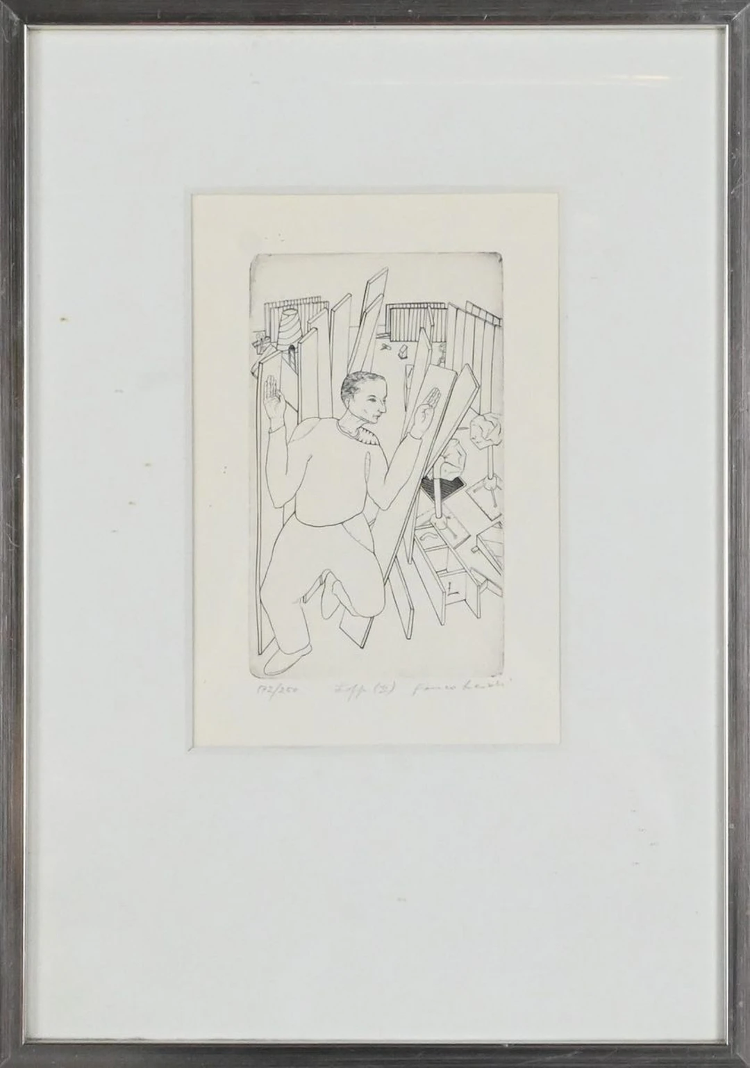Franco Leidi, etsning "Lopp II"