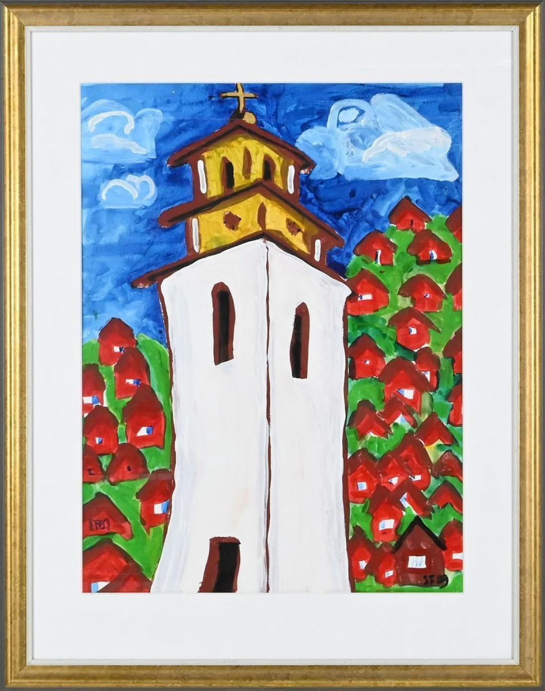 Staffan Forsberg, Gouache, signerad SF