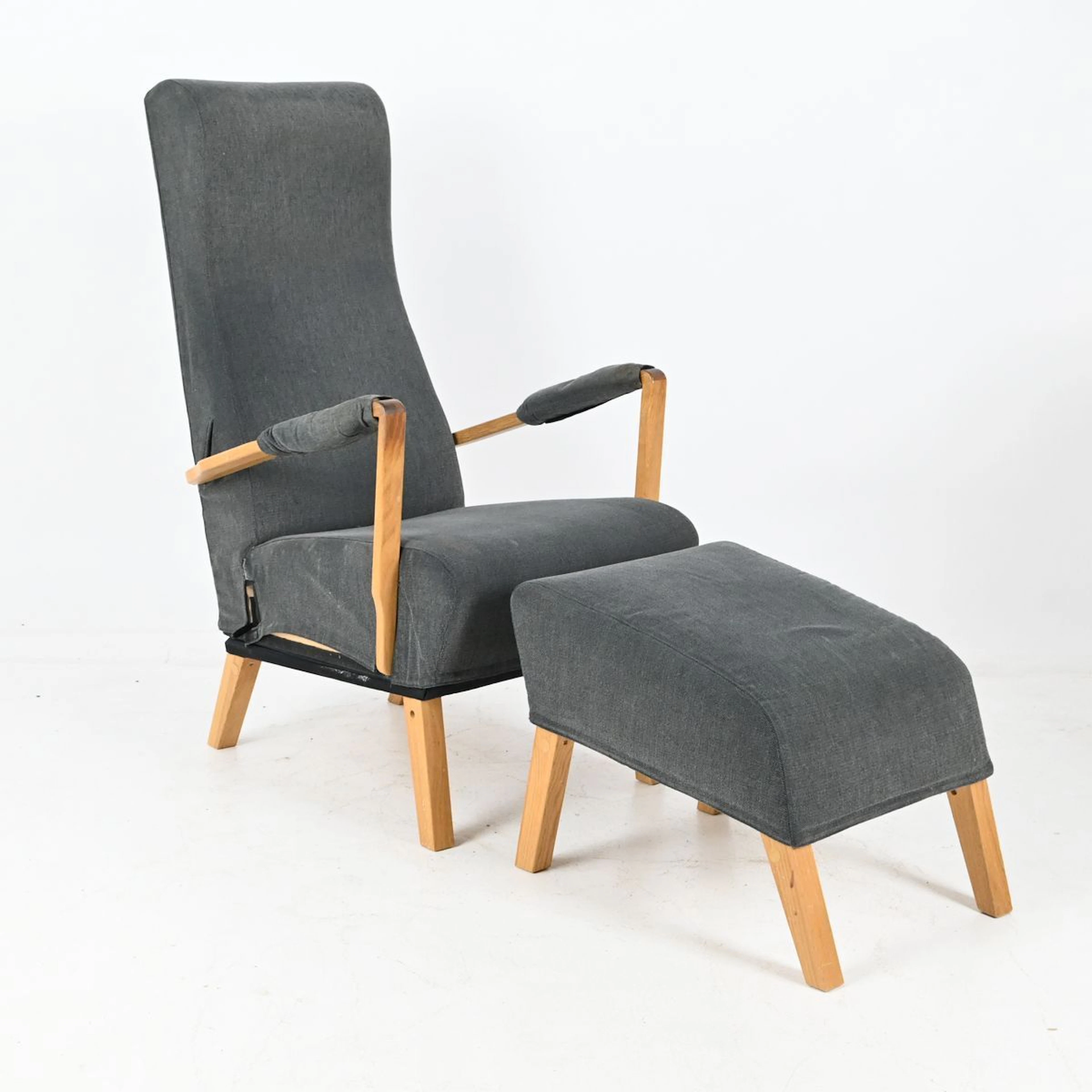 Fåtölj med fotpall "Seat up"