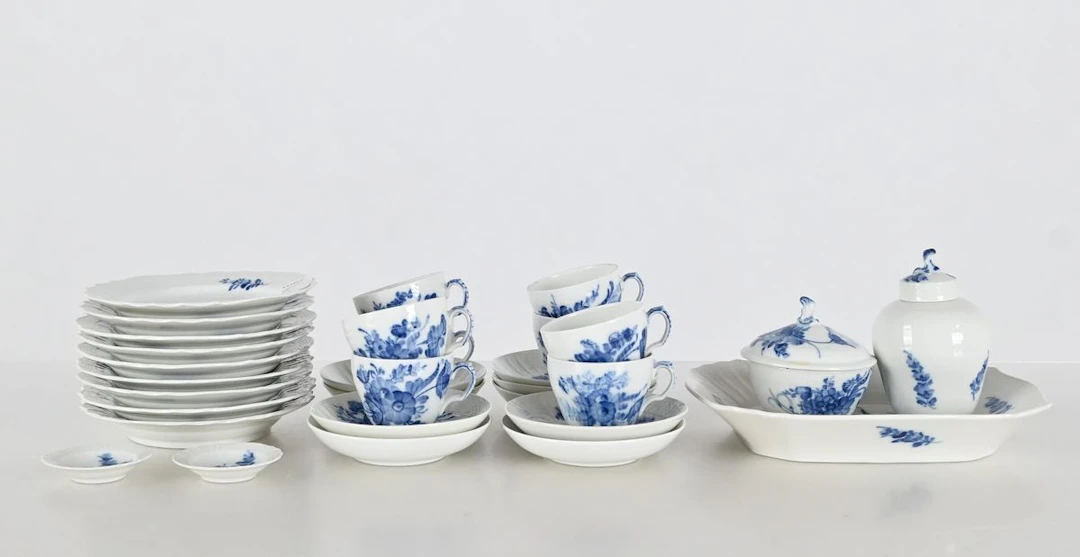 Kaffeservis "Blå blomster", Royal Copenhagen