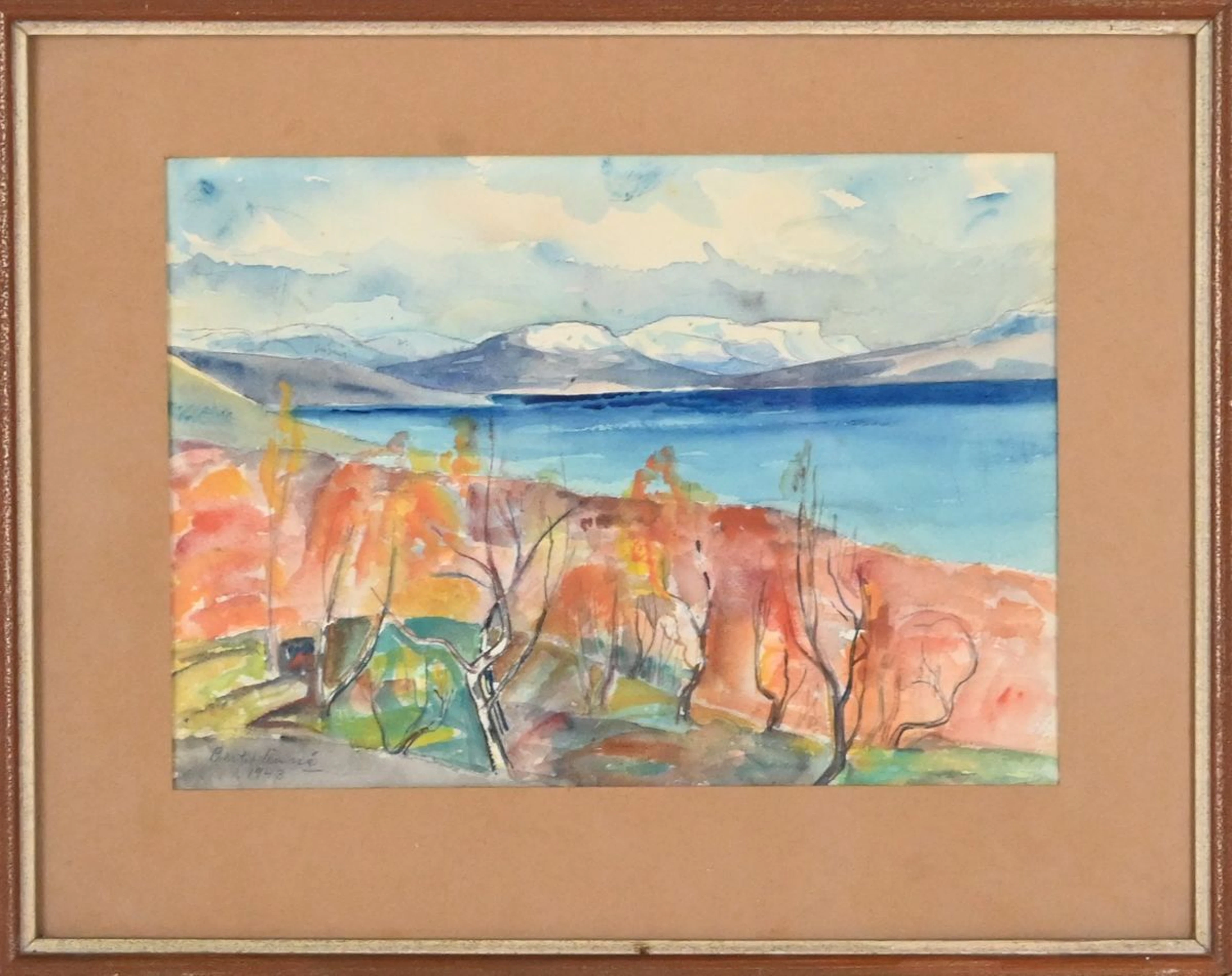 Bertil Linné, Akvarell, fjällmotiv